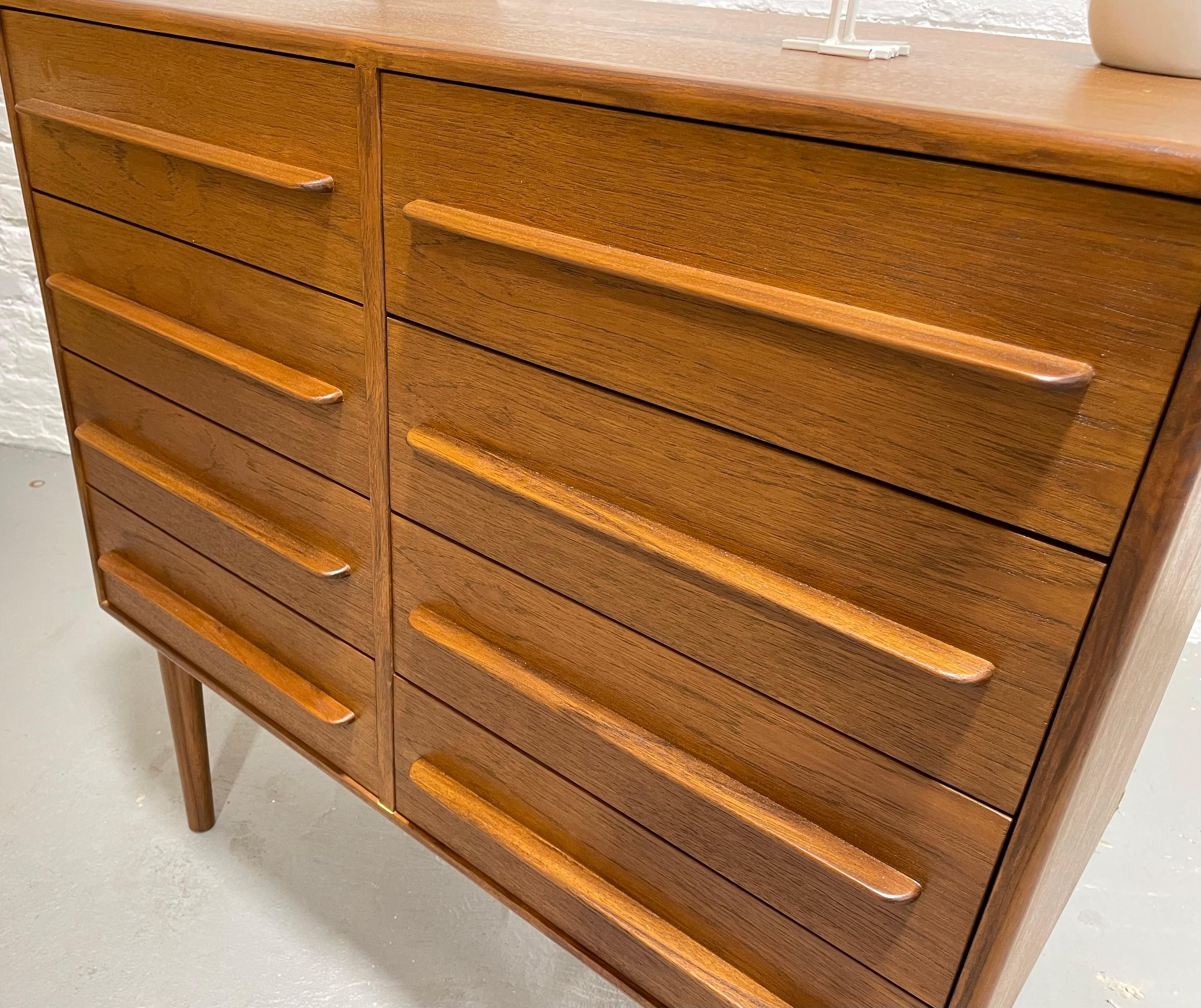 Danish Mid-Century Modern Styled Teak Dresser, Two Available 4