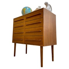 Danish Mid-Century Modern Styled Teak Dresser, Two Available