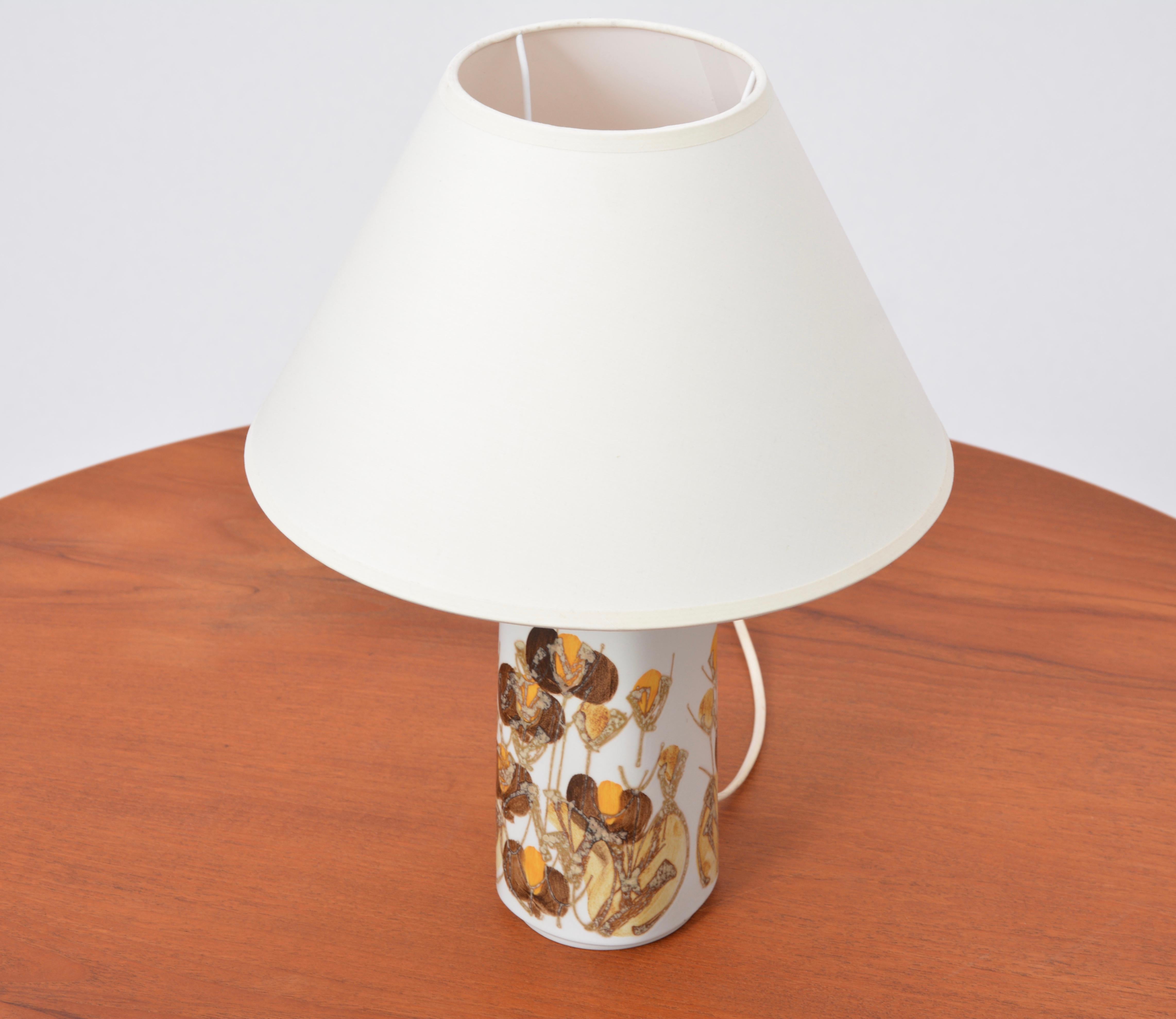 Ceramic Danish Mid-Century Modern table lamp by Ellen Malmer for Royal Copenhagen