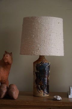 Lámpara de sobremesa danesa de cerámica de mediados del siglo XX, por Conny Walther, años 70