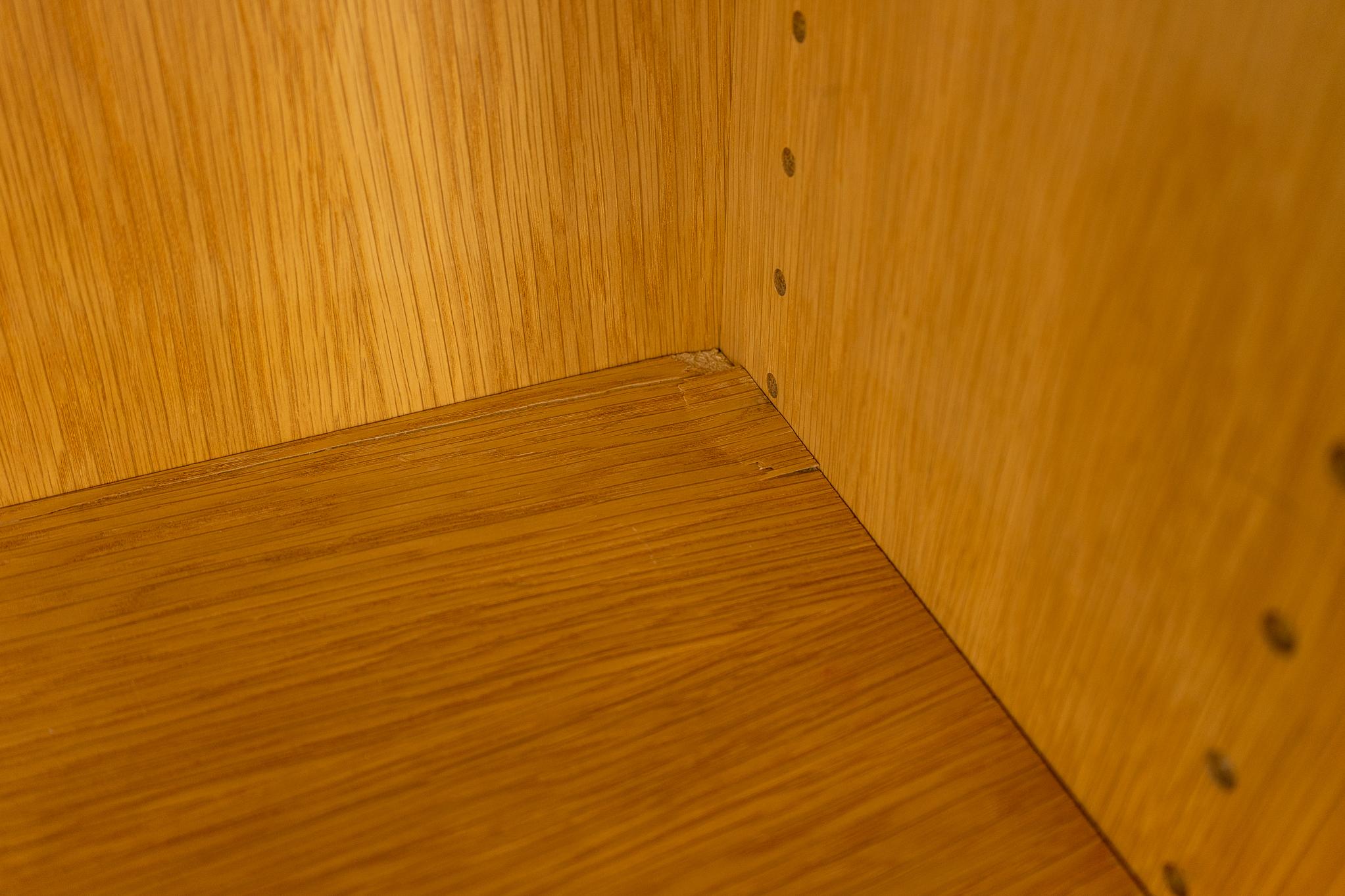 Danish Mid-Century Modern Tall Oak Bookcase 4