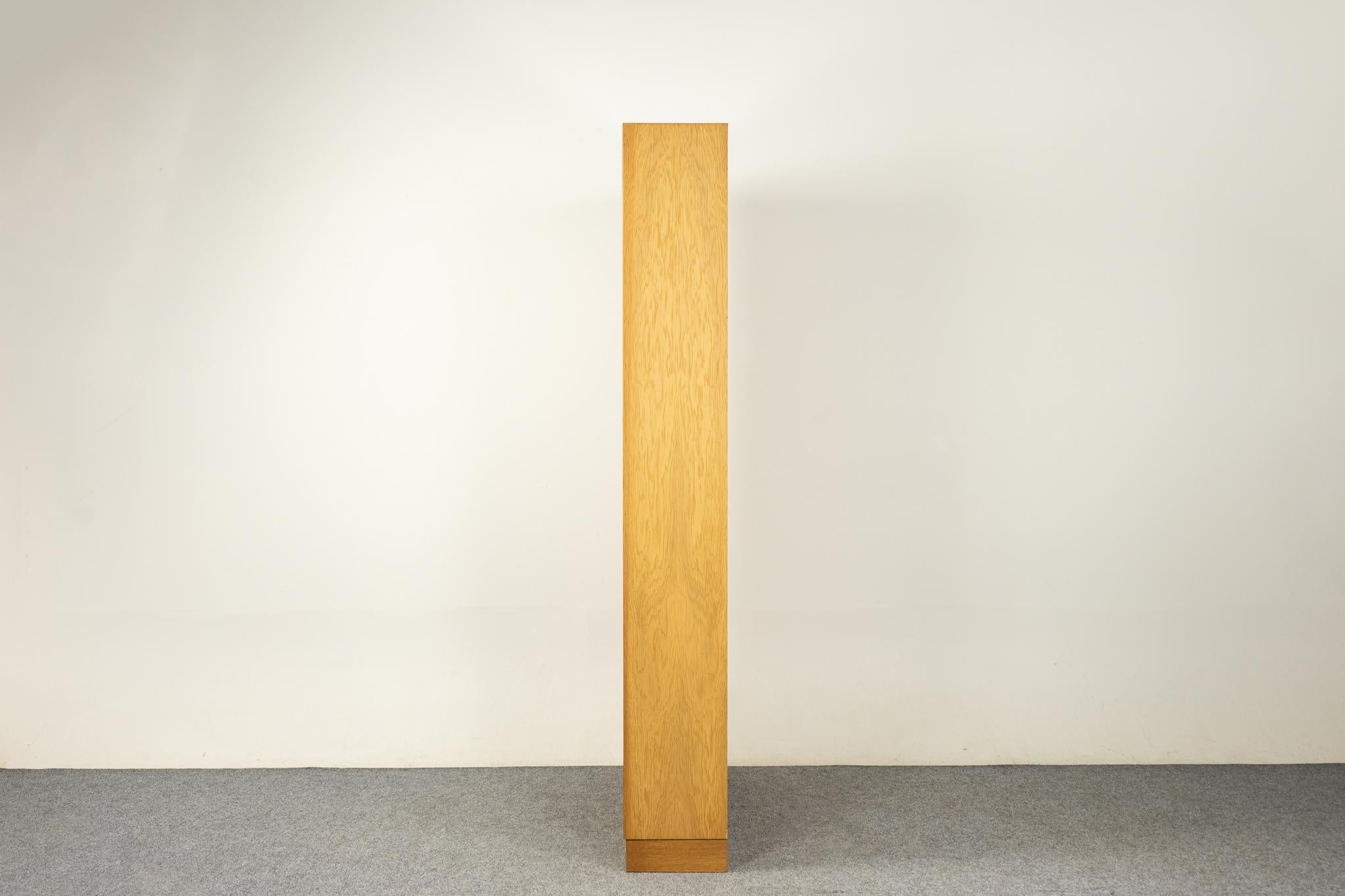 Danish Mid-Century Modern Tall Oak Bookcase 2