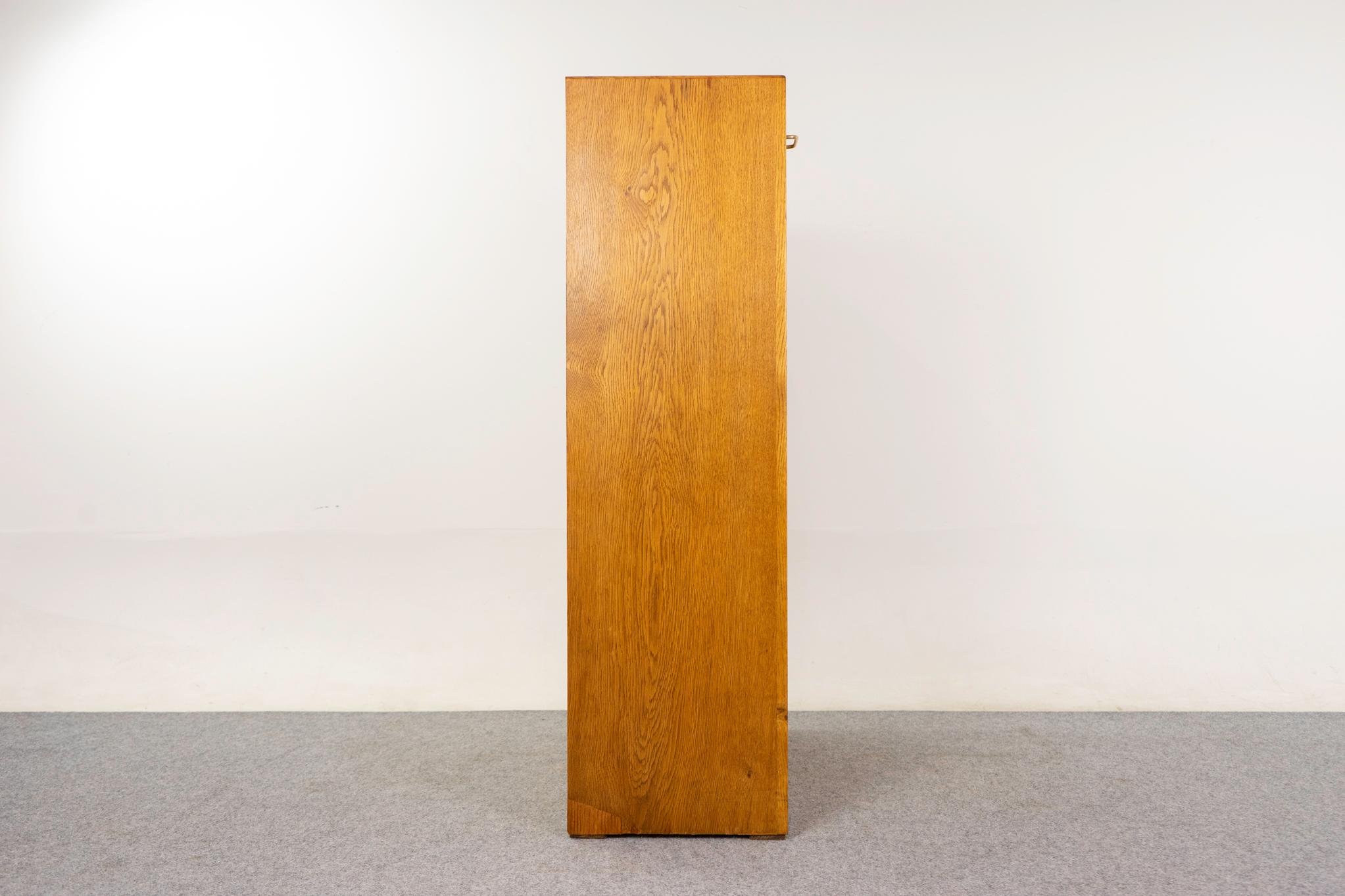 Archivio danese di metà secolo moderno con ante a tamburo in Oak in vendita 3