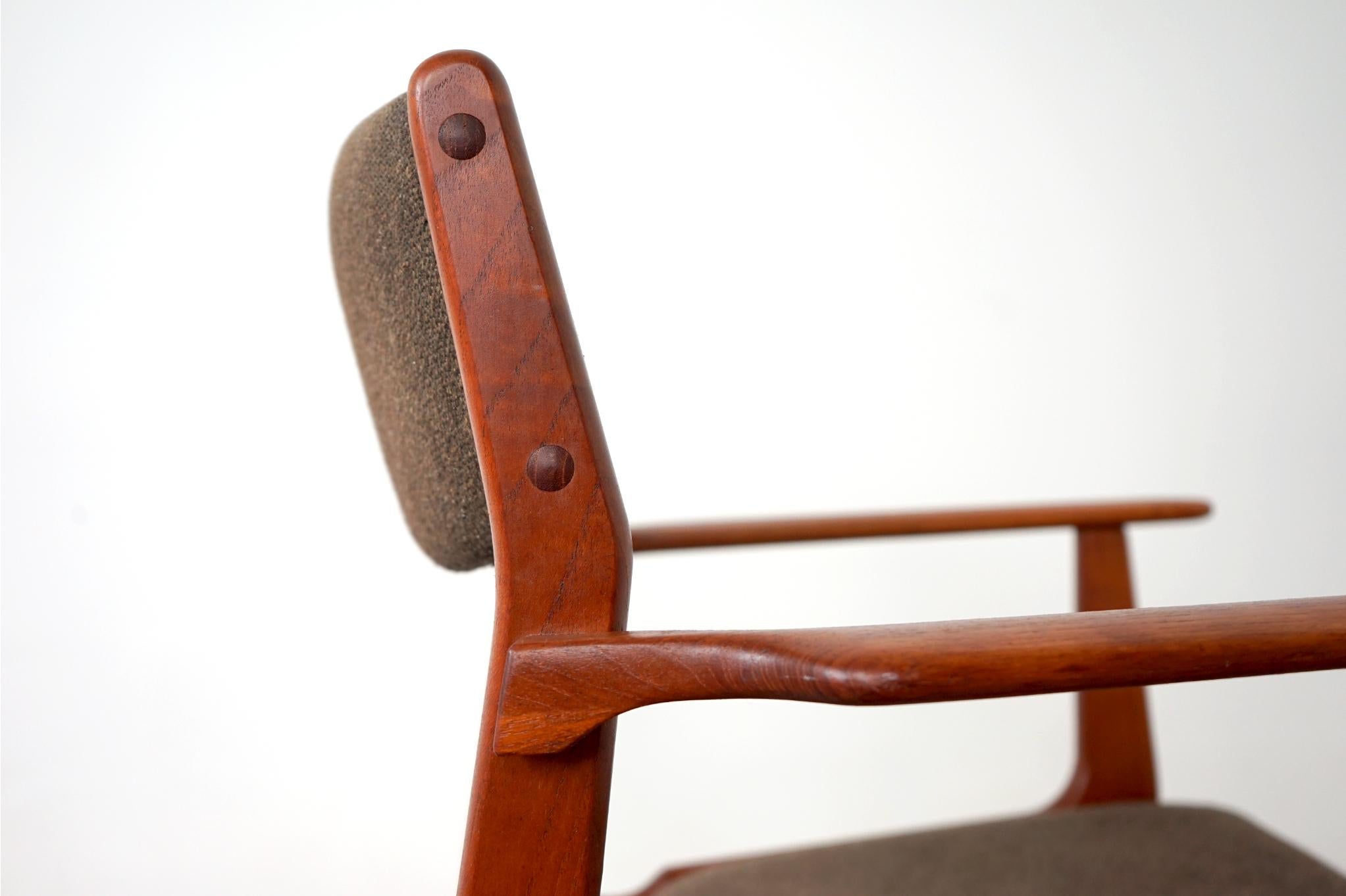Mid-20th Century Danish Mid-Century Modern Teak Arm Chair