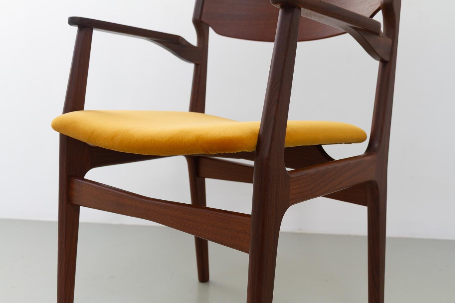 Danish Mid-Century Modern Teak Armchair, 1960s. For Sale 6