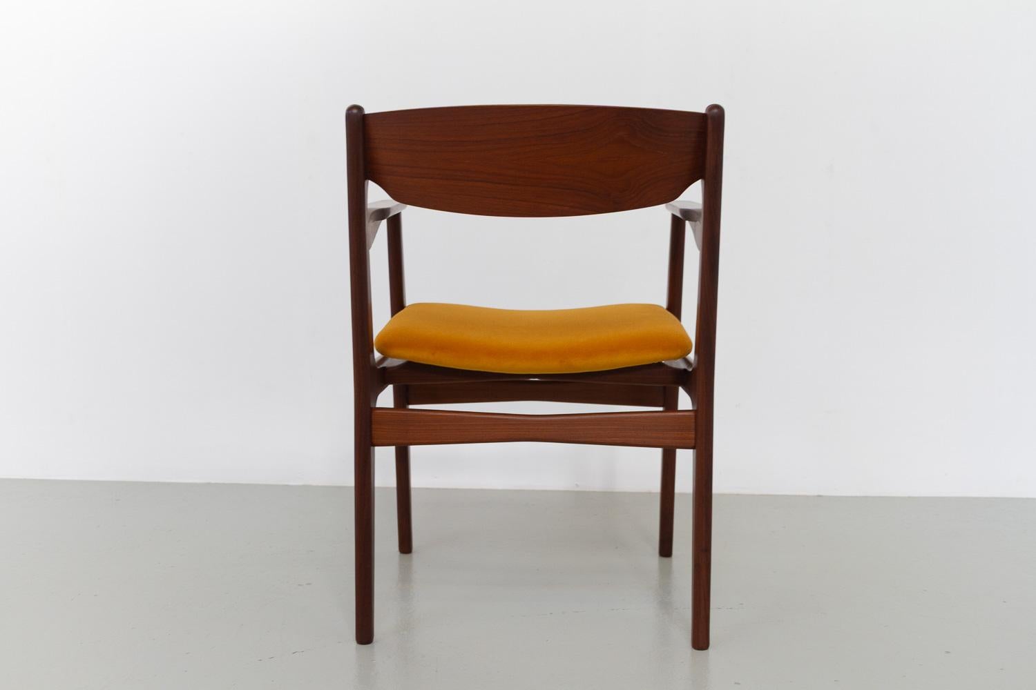 Danish Mid-Century Modern Teak Armchair, 1960s. For Sale 8
