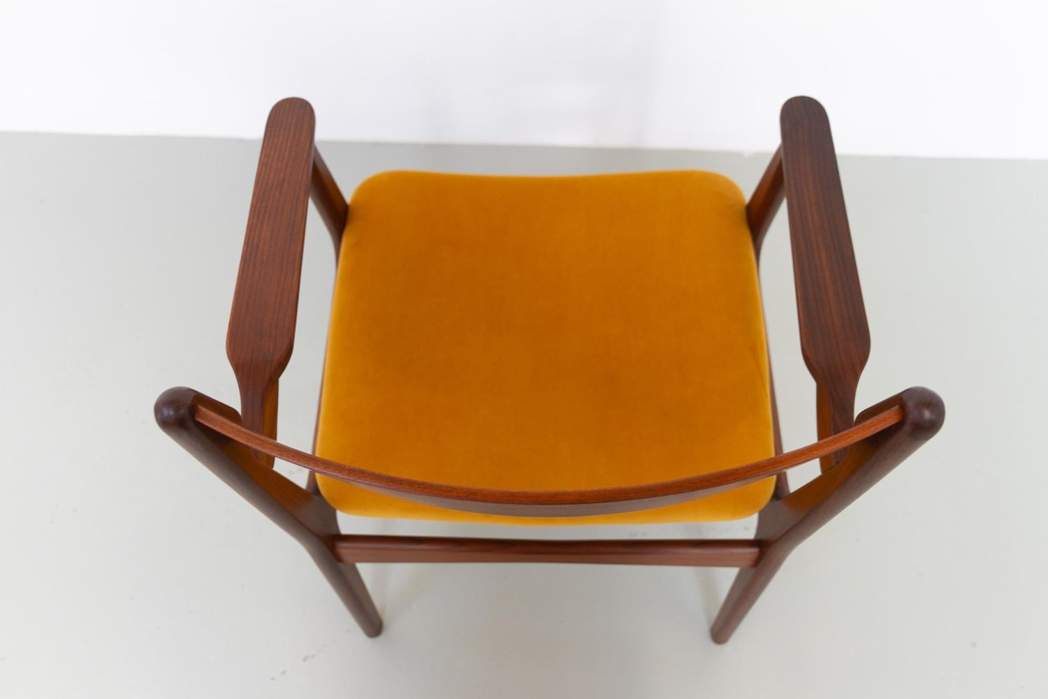 Danish Mid-Century Modern Teak Armchair, 1960s. For Sale 10