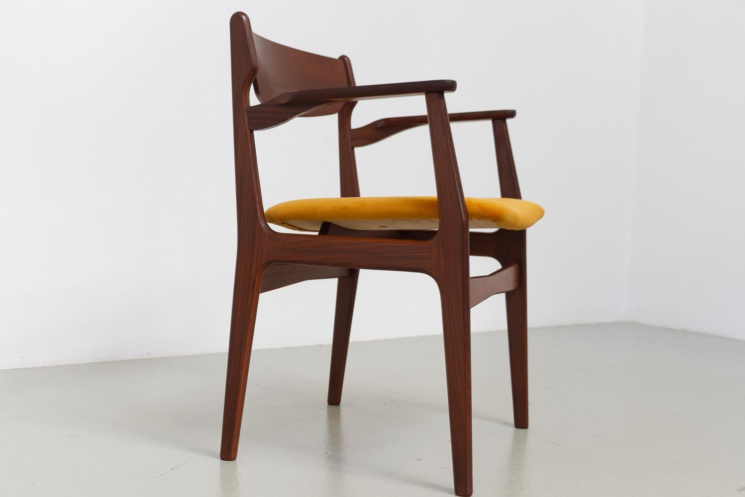 Danish Mid-Century Modern Teak Armchair, 1960s. For Sale 15