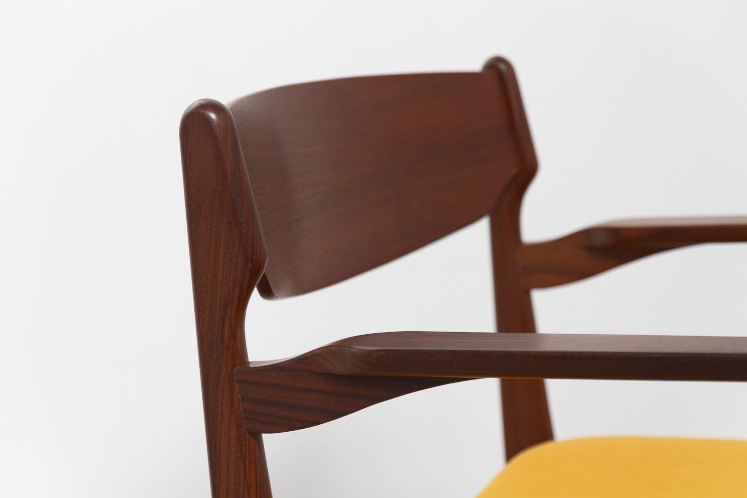 Danish Mid-Century Modern Teak Armchair, 1960s. For Sale 4