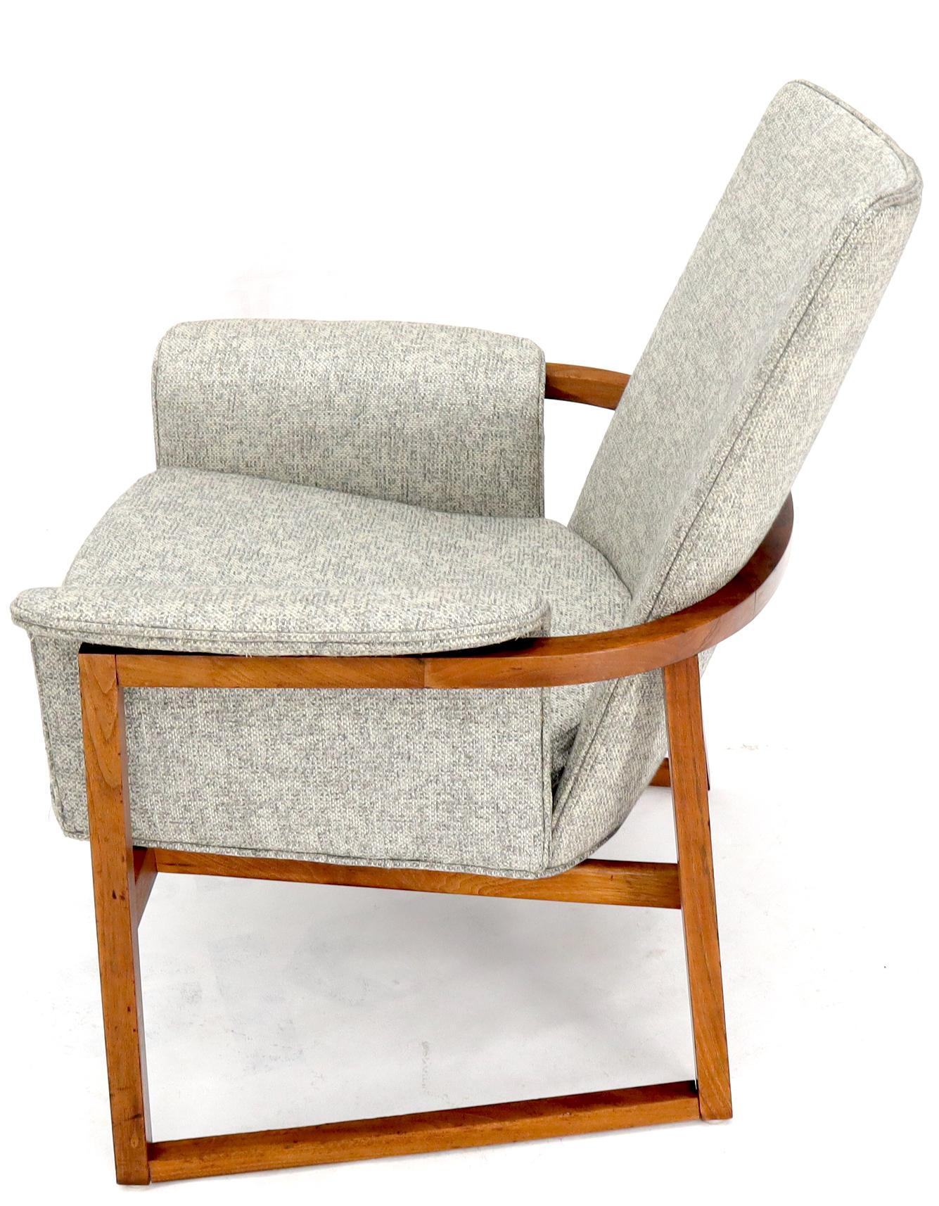 Danish Mid-Century Modern Teak Barrel Shape Frame Lounge Chair For Sale 6
