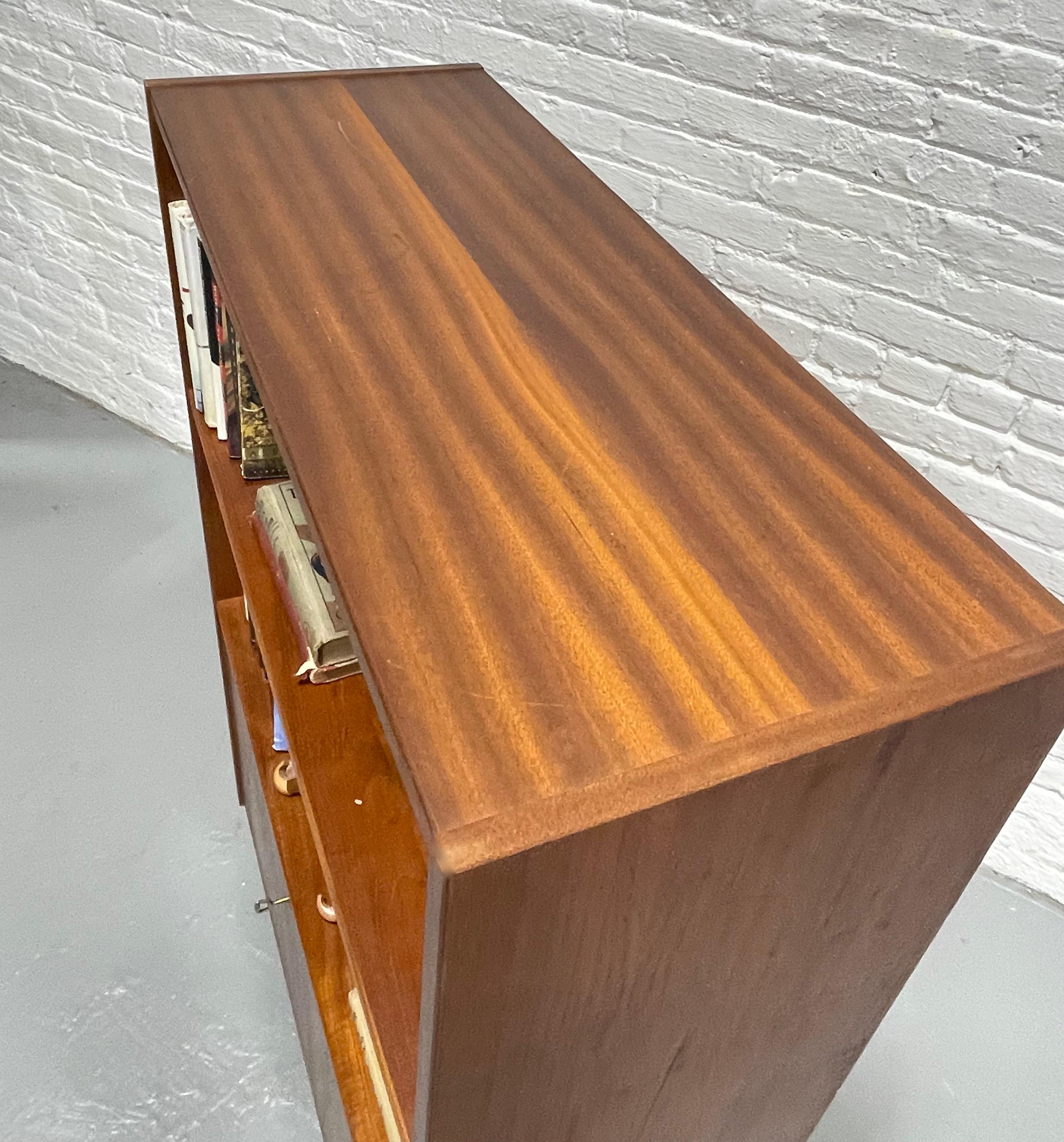 DANISH Mid Century Modern TEAK BOOKCASE / Drop Down Bar, c. 1960’s 3