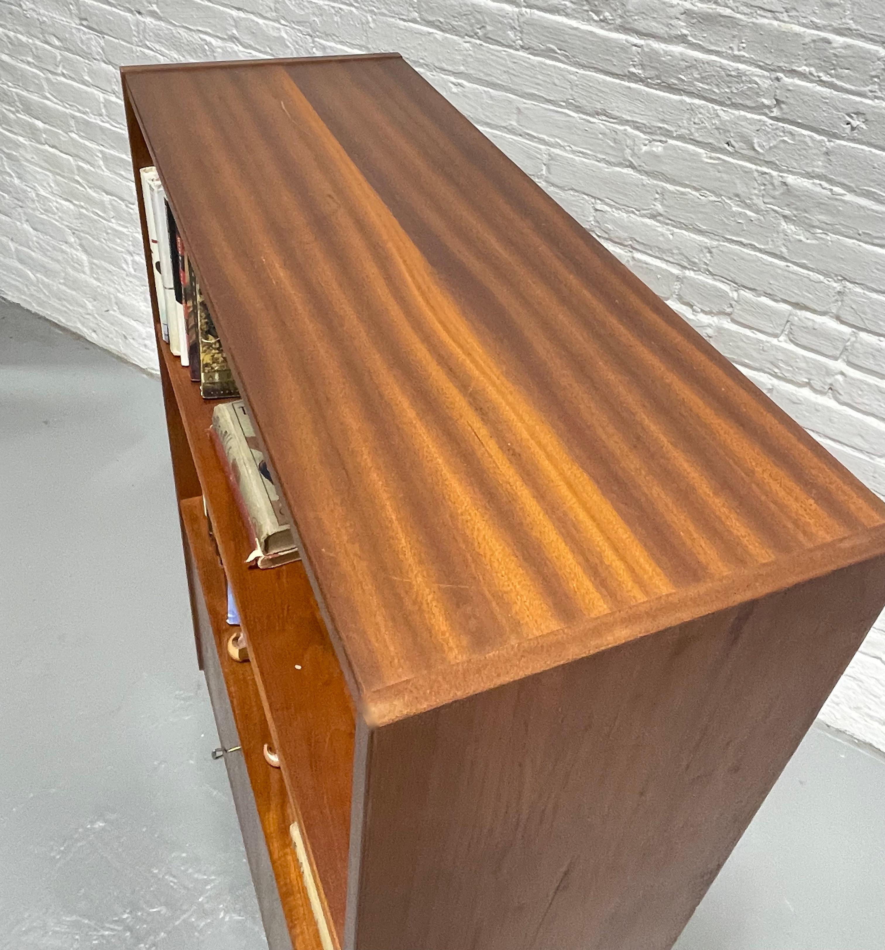 DANISH Mid Century Modern TEAK BOOKCASE / Drop Down Bar, c. 1960’s For Sale 3