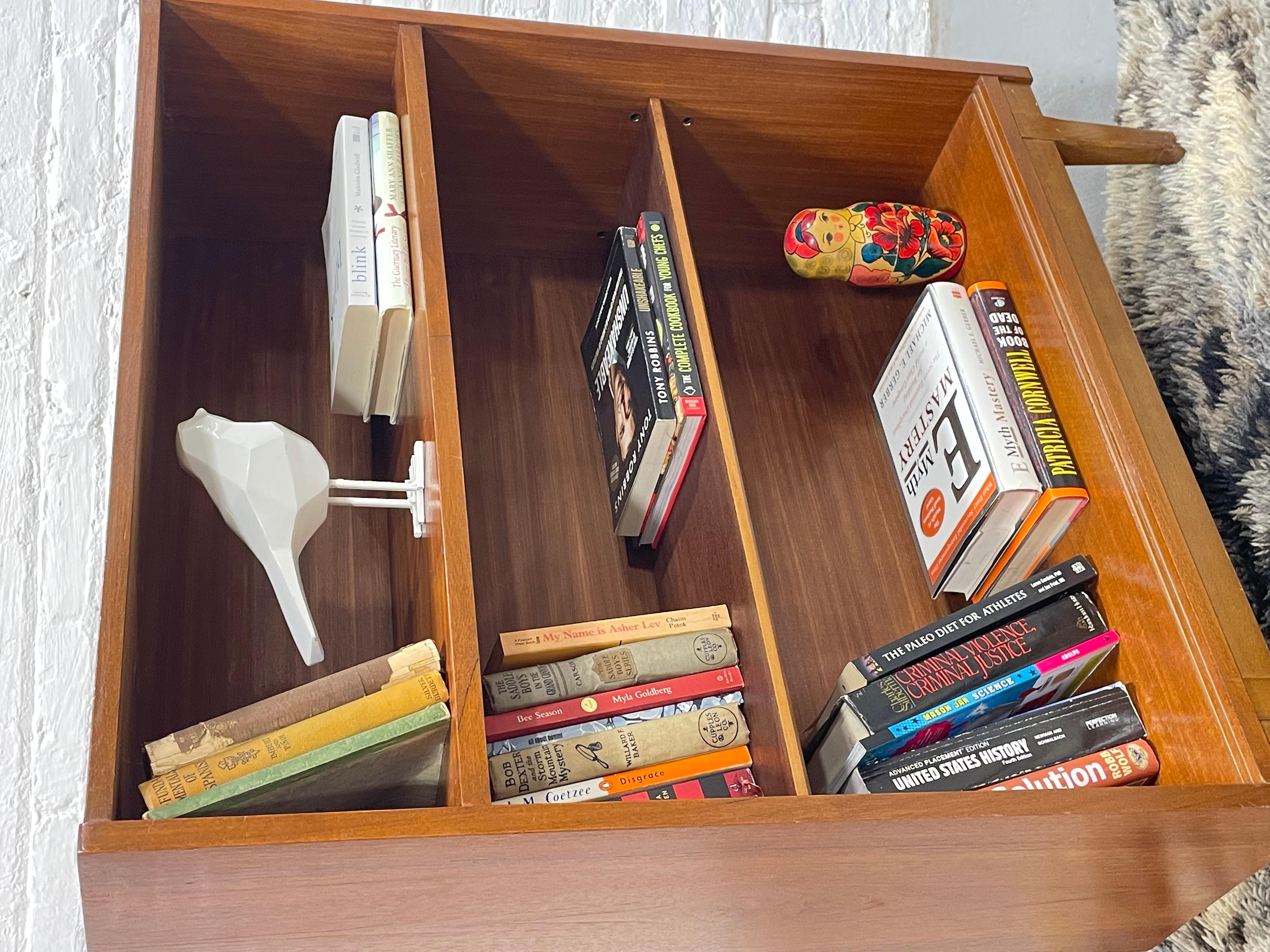 DANISH Mid Century Modern TEAK BOOKCASE + Glass Doors, c. 1960’s 4