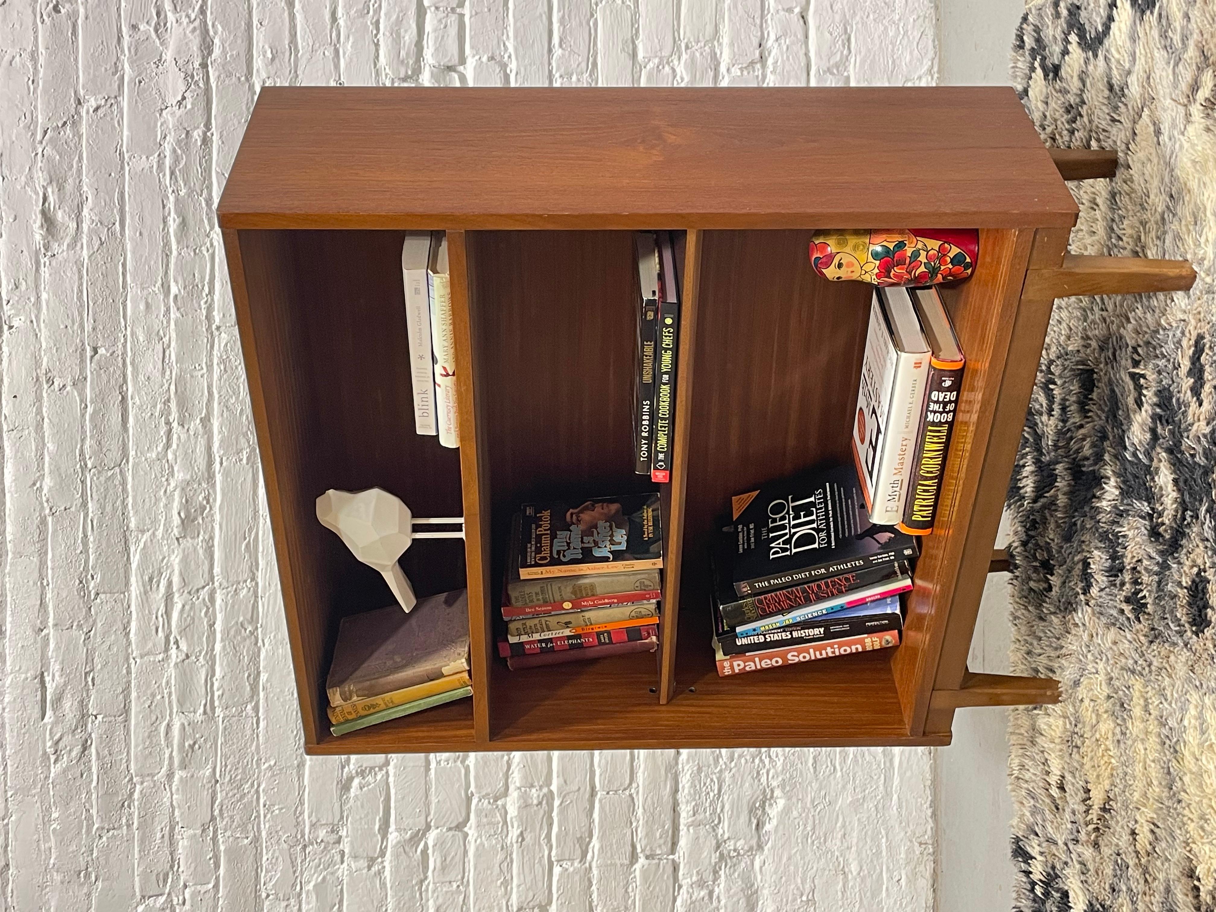 DANISH Mid Century Modern TEAK BOOKCASE + Glass Doors, c. 1960’s 5