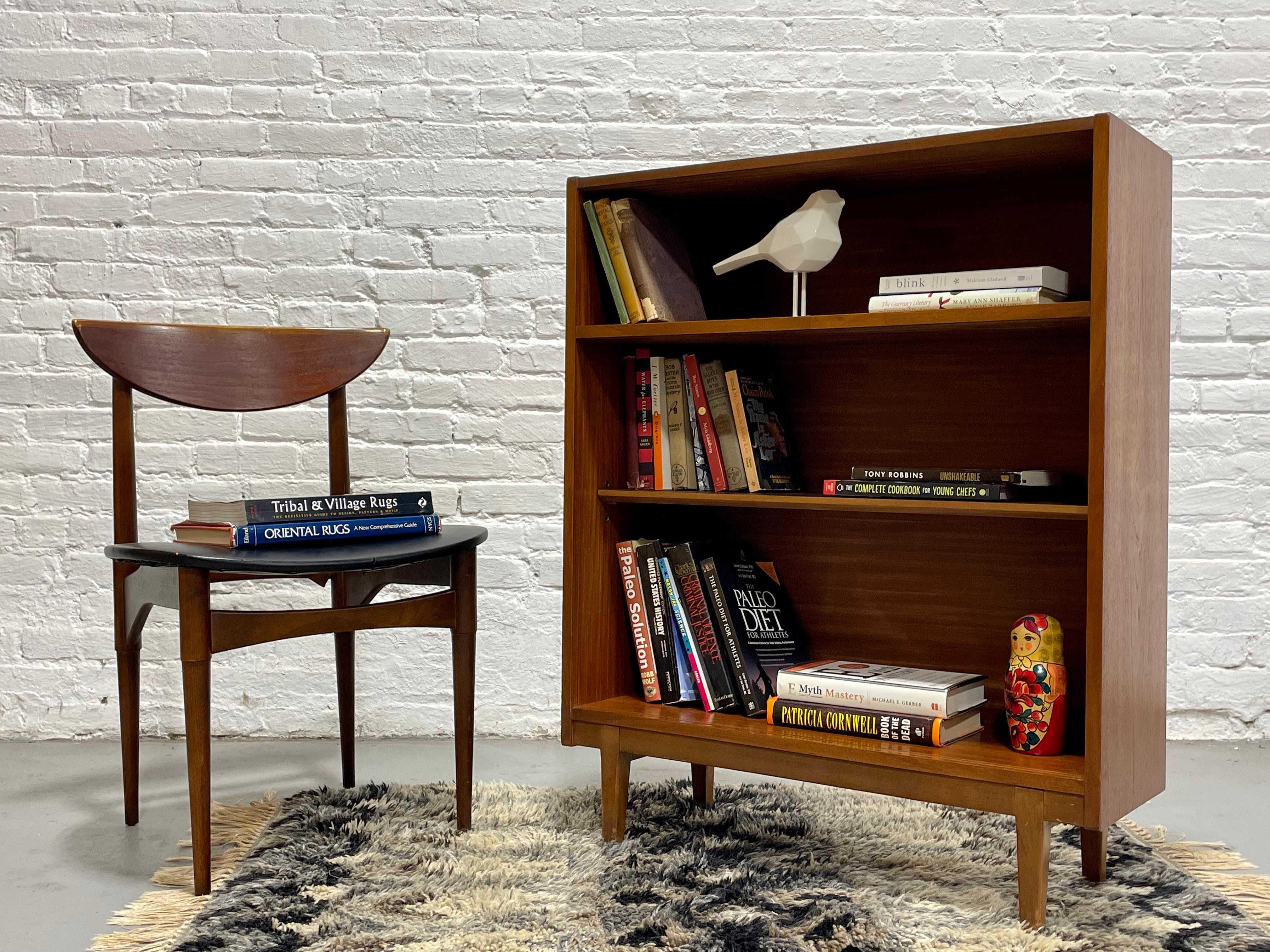 Mid-20th Century DANISH Mid Century Modern TEAK BOOKCASE + Glass Doors, c. 1960’s