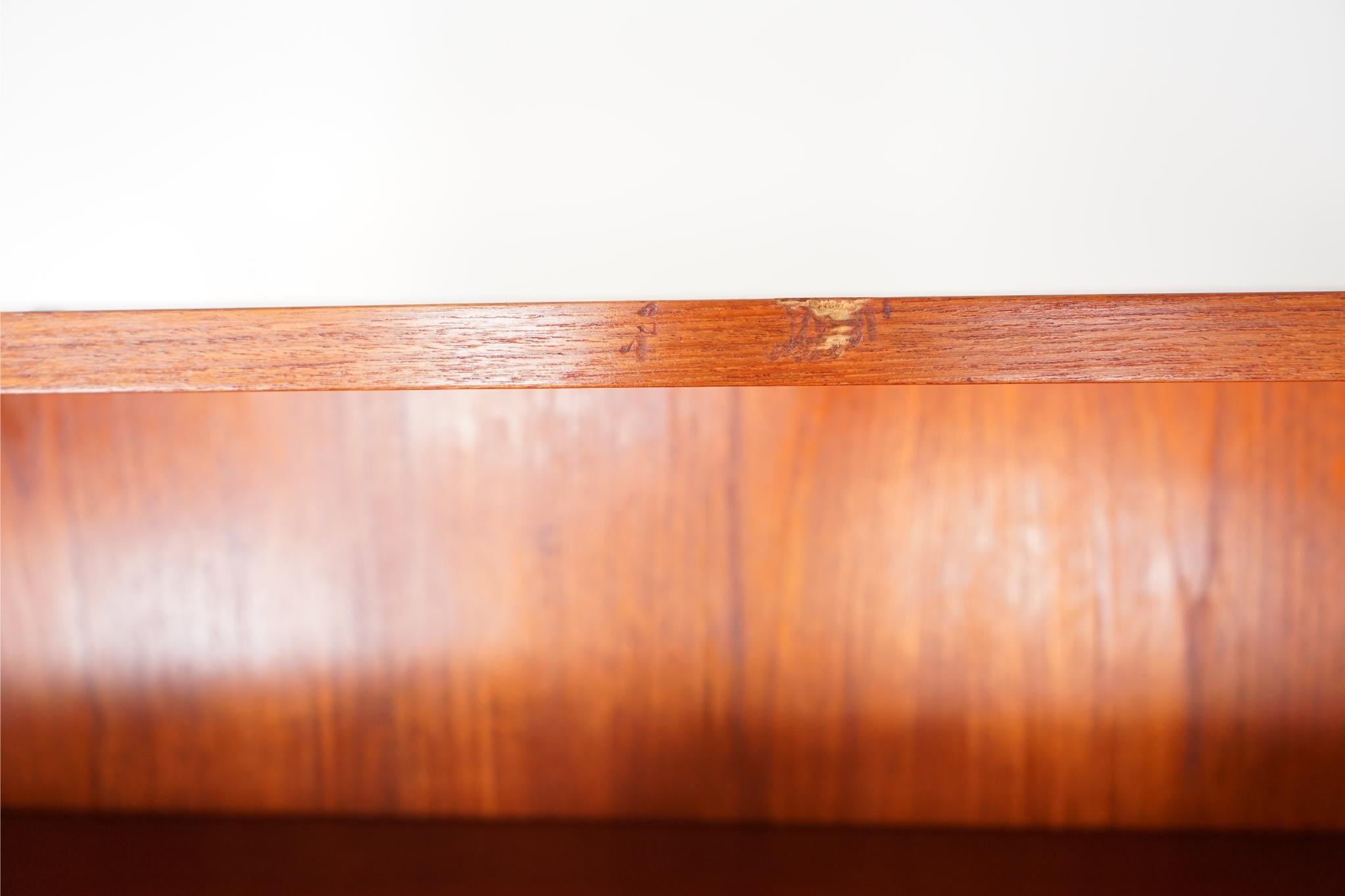 Danish Mid-Century Modern Teak Bookcase with Cabinet 2