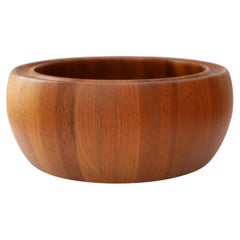 Retro Danish Mid-century modern teak bowl, a large 1960s bowl from Digsmed design.