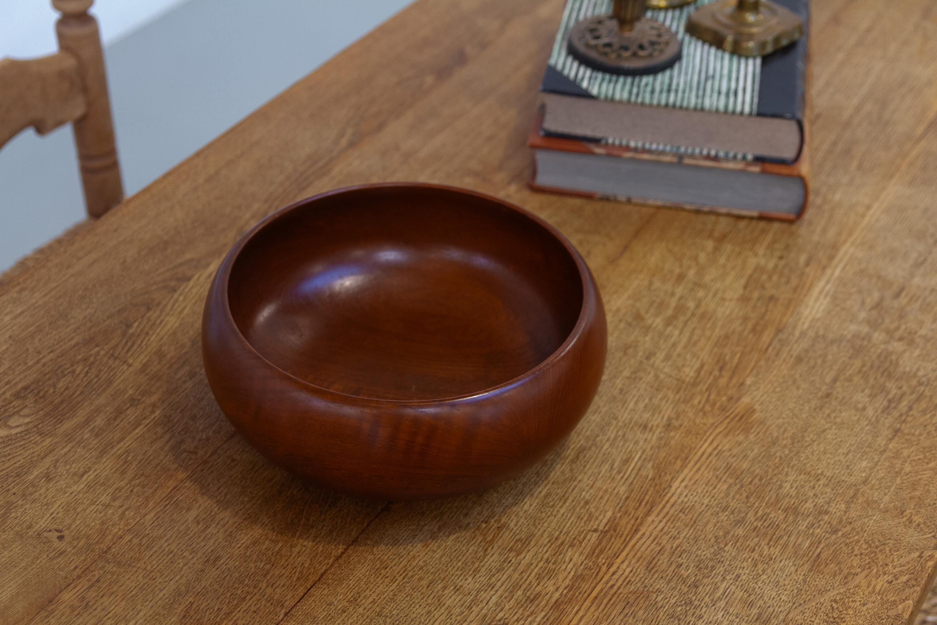 Ciotola in teak danese del Mid-Century Modern di Kaye Bojesen, anni '50. in vendita 8