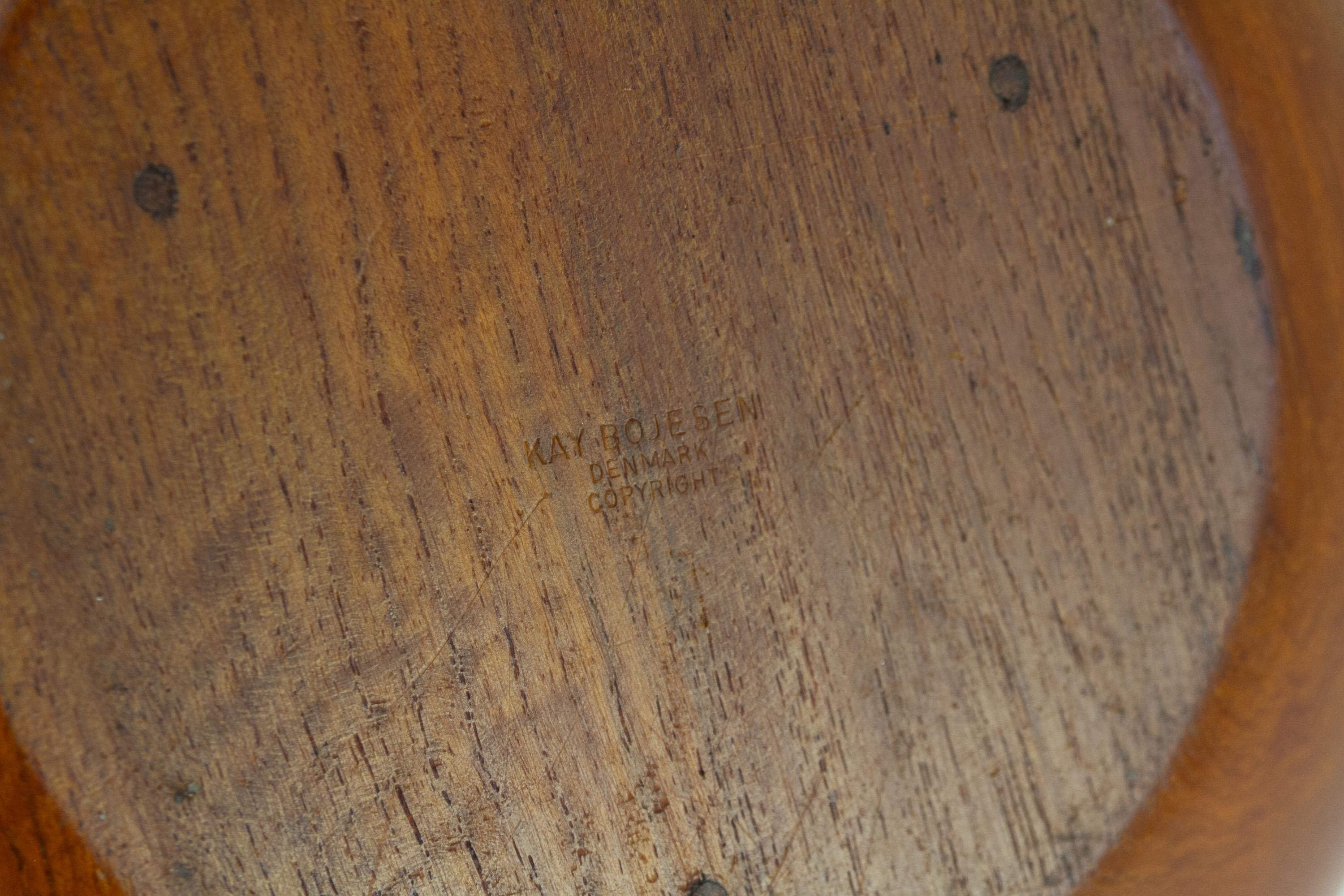 Metà XX secolo Ciotola in teak danese del Mid-Century Modern di Kaye Bojesen, anni '50. in vendita