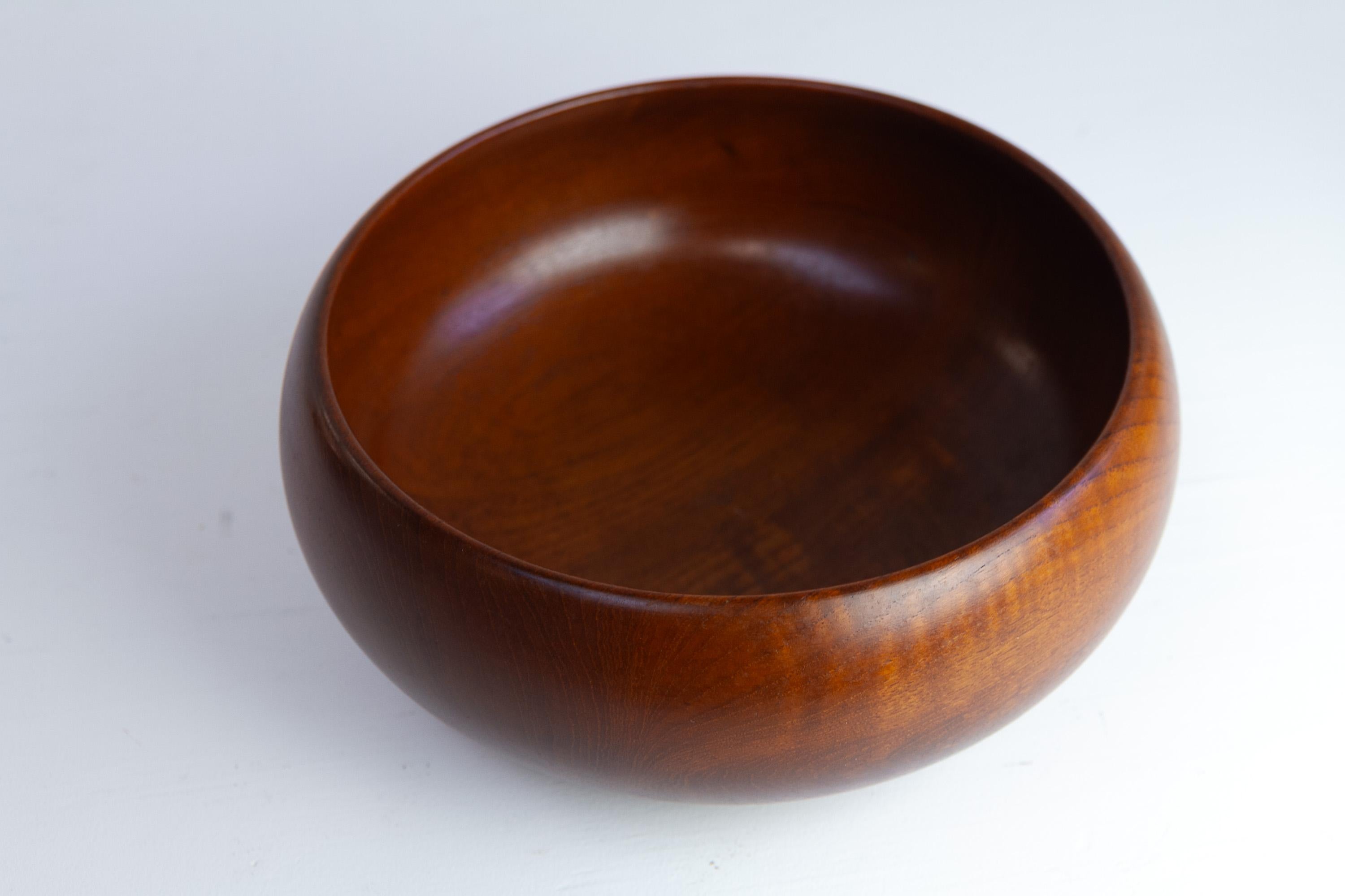 Ciotola in teak danese del Mid-Century Modern di Kaye Bojesen, anni '50. in vendita 2