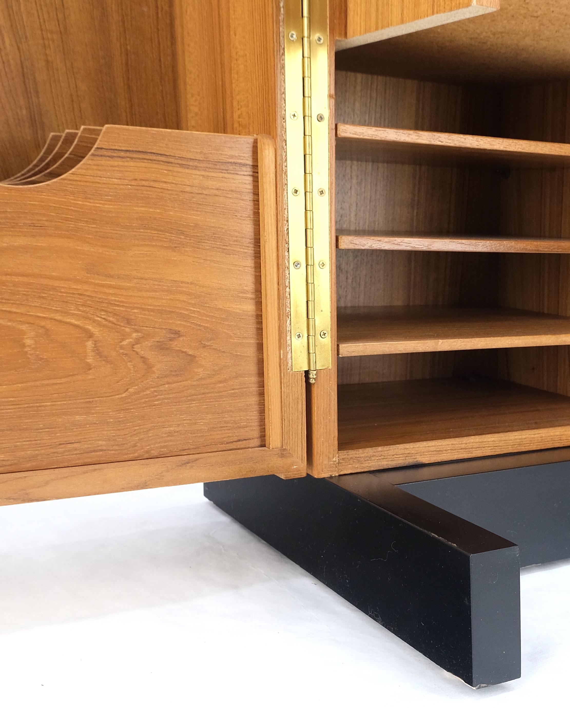 Danish Mid-Century Modern Teak Box Wooton Desk Table File Cabinet Organizer Mint For Sale 1