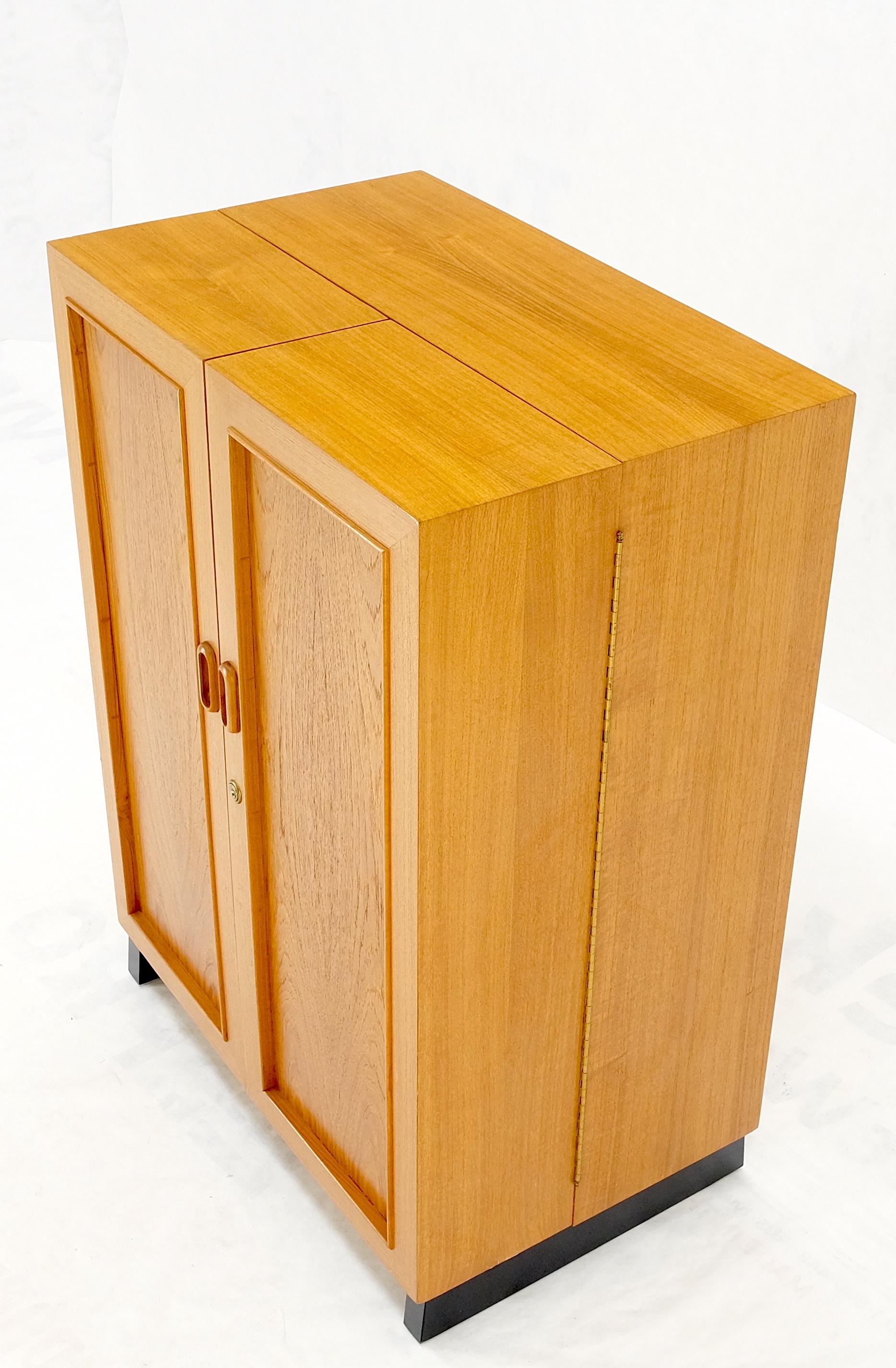 Danish Mid-Century Modern teak box wooton desk table file cabinet organizer mint!
 