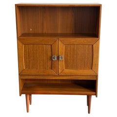 Danish Mid-Century Modern Teak Cabinet – Vintage Storage Bookcase 1960s