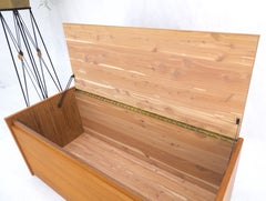 Danish Mid-Century Modern Teak & Cedar Hope Chest Trunk Bench Mint!