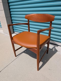 Danish Mid Century Modern Teak Chair by Ib Kofod-Larsen Armchair for Selig