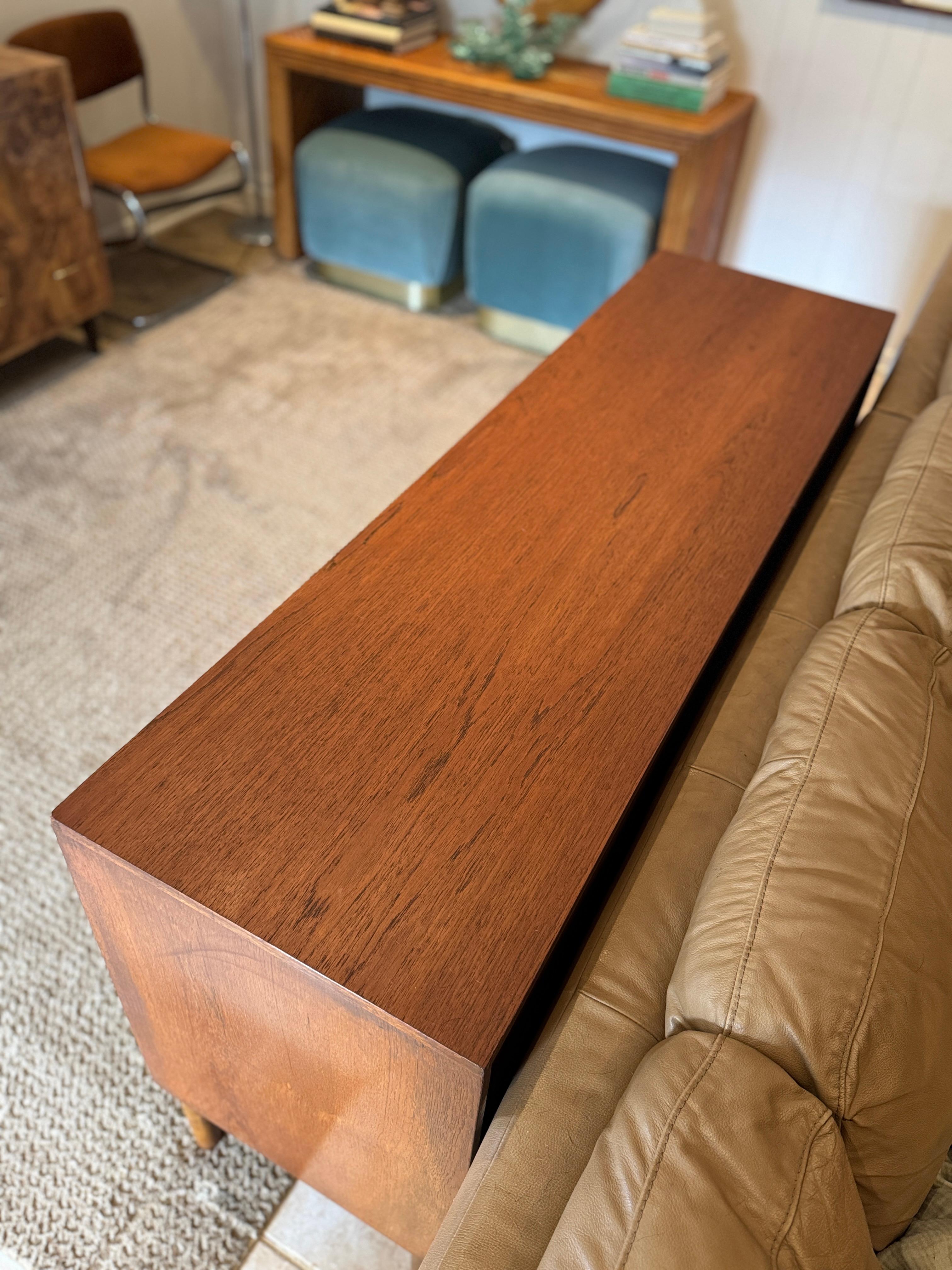 Danish mid century modern teak cocktail sideboard by Wrighton, circa 1960s For Sale 1