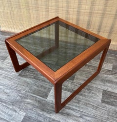 Danish Mid Century Modern Teak Coffee Table by Komfort Denmark, Circa 1960s.