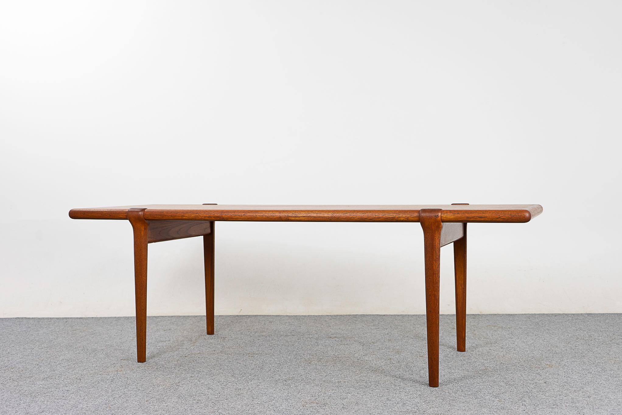 Mid-20th Century Danish Mid-Century Modern Teak Coffee Table by Niels Moller