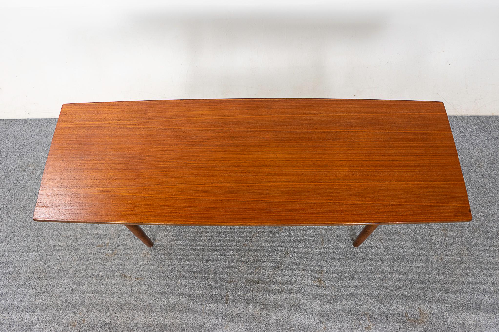 Danish MidCentury Modern Teak Coffee Table For Sale at 1stDibs