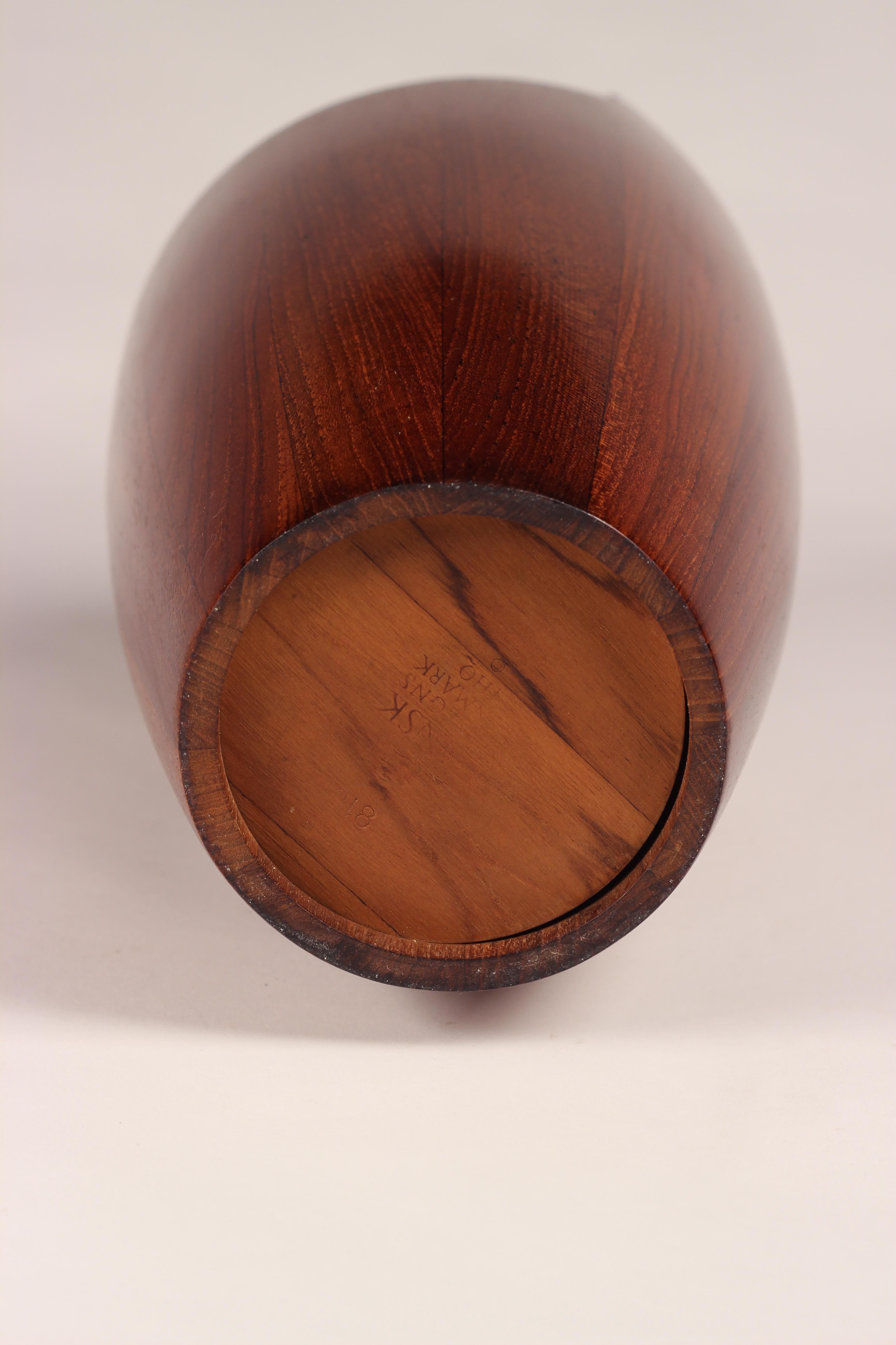 Mid-20th Century Scandinavian Modern Teak ‘Congo’ Ice Bucket by Jens Quistgaard For Sale