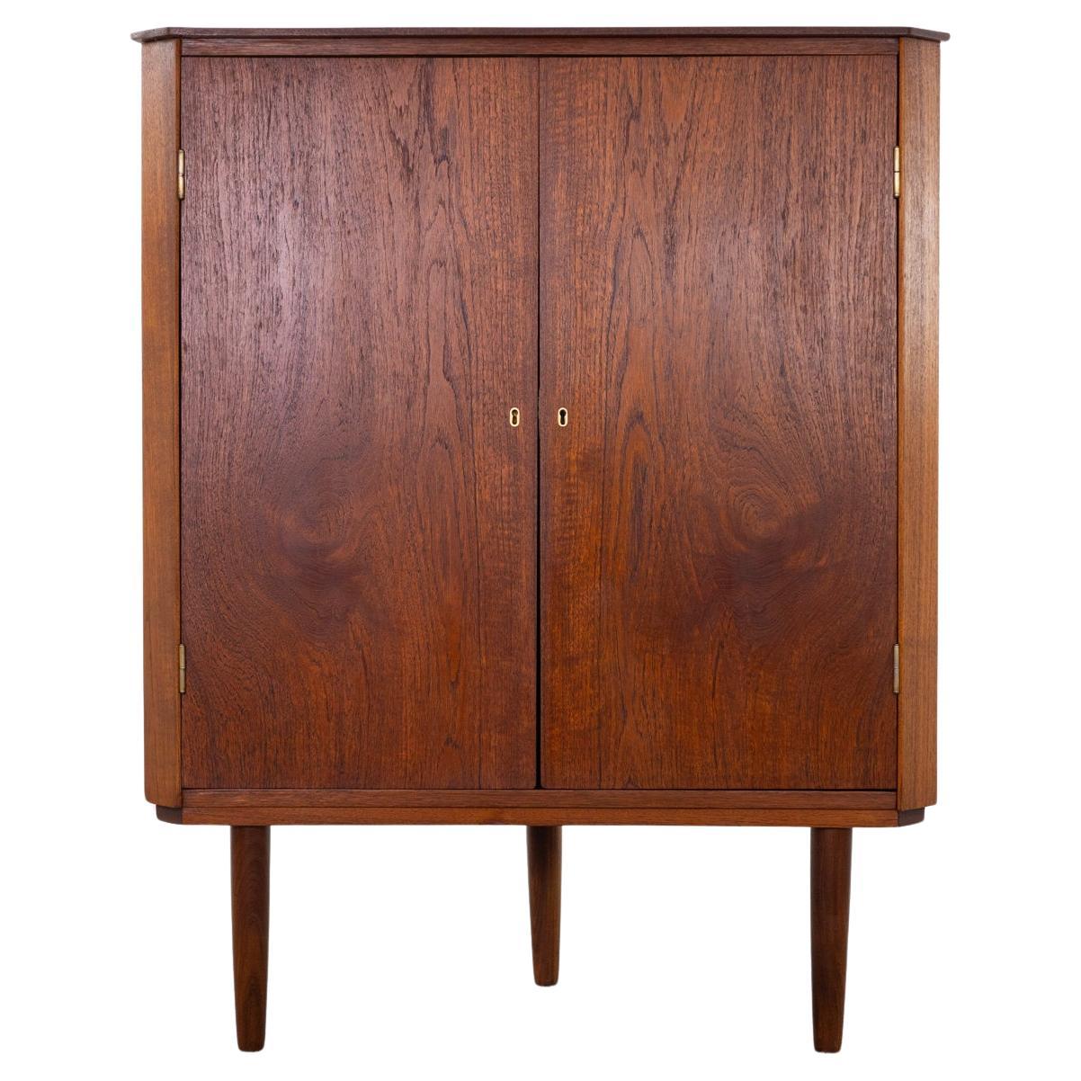 Danish Mid-Century Modern Teak Corner Cabinet