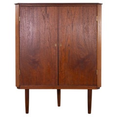 Danish Mid-Century Modern Teak Corner Cabinet