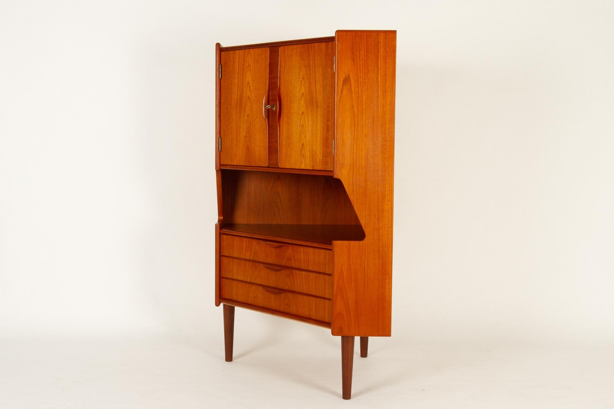 mid century modern corner bar cabinet