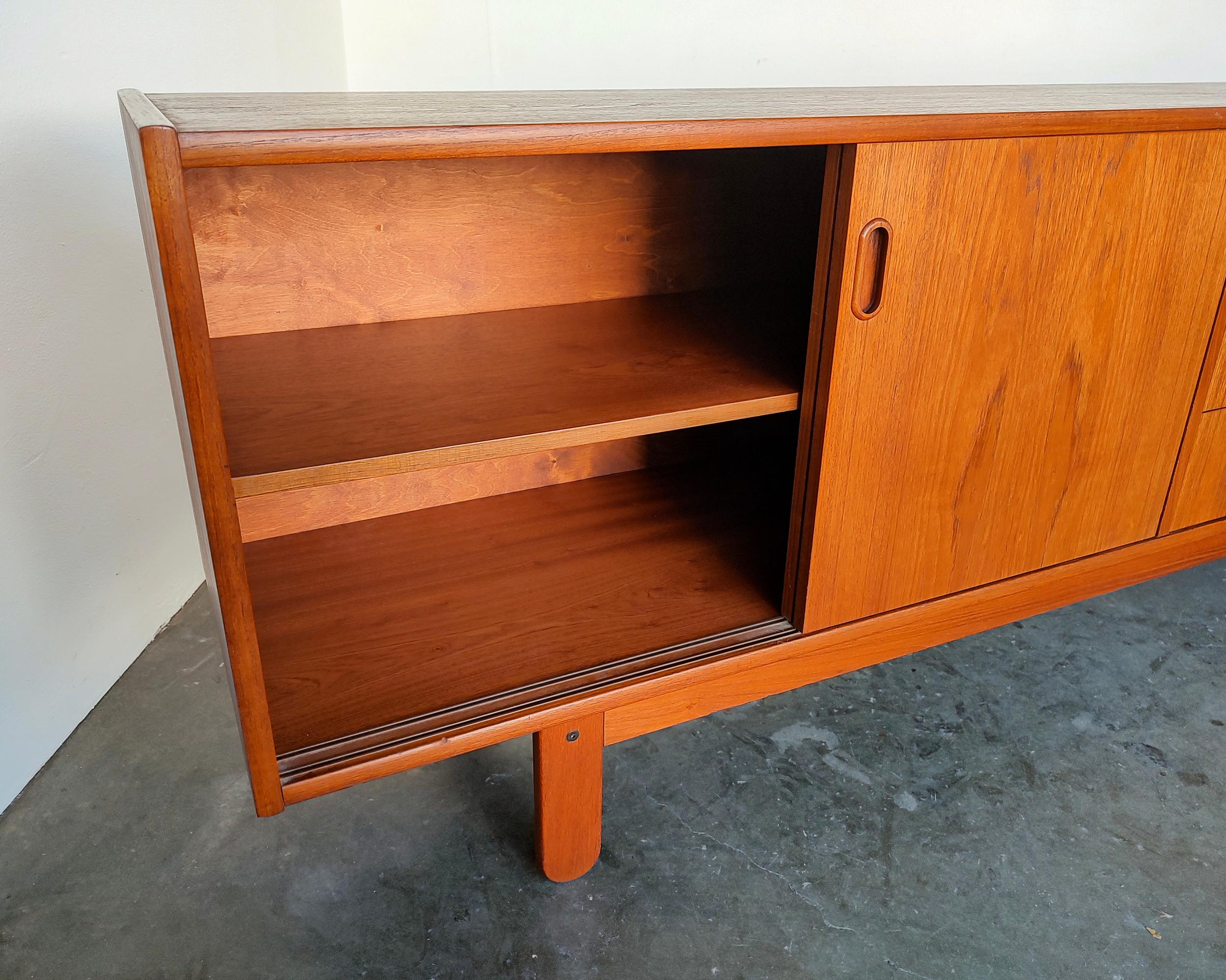 20th Century Danish Mid-Century Modern Teak Credenza by Bramin Møbler 1960s For Sale