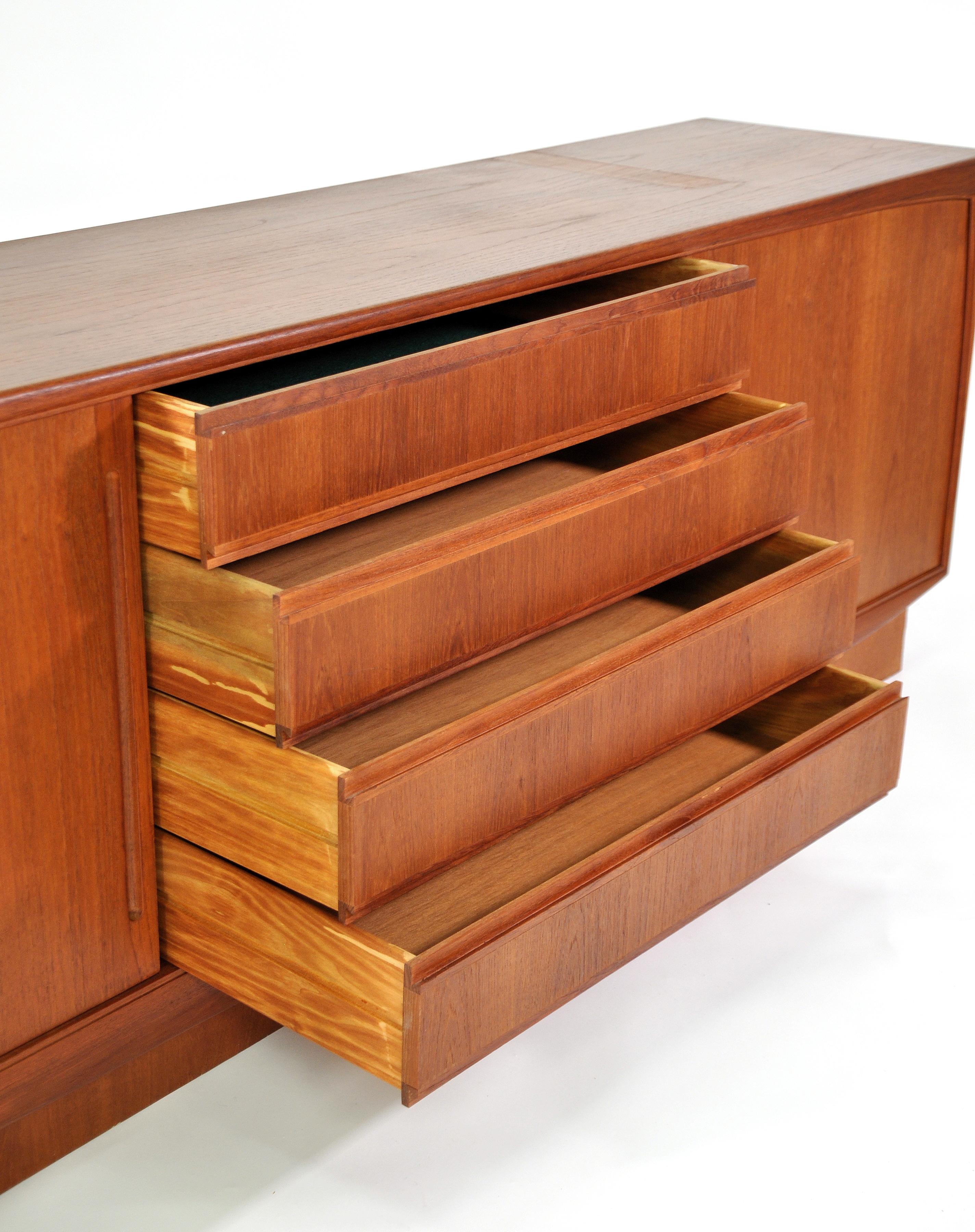 Danish Mid-Century Modern Teak Credenza 2