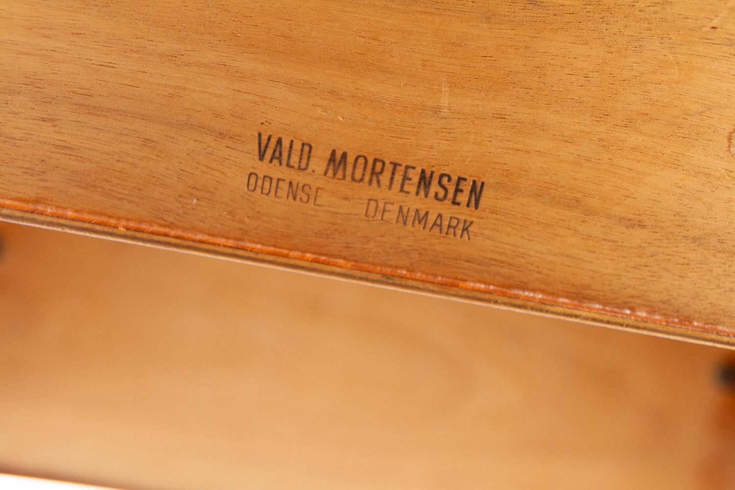 Danish Mid-Century Modern Teak Desk by Valdemar Mortensen, 1960s. For Sale 14