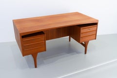 Danish Mid-Century Modern Teak Desk by Valdemar Mortensen, 1960s.