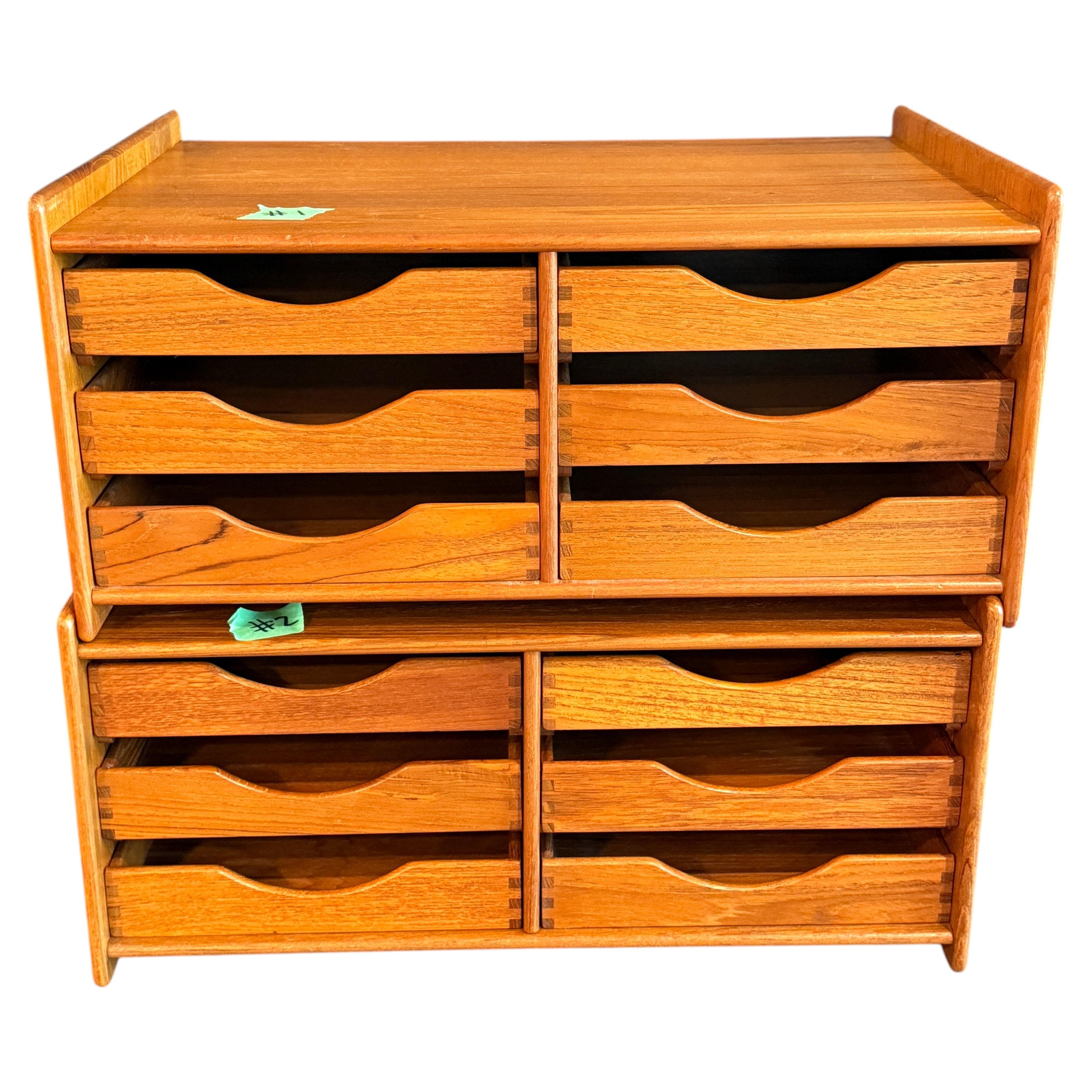 Danish Mid-Century Modern Teak Desk Organizer, Nordisk Andels-Eksport