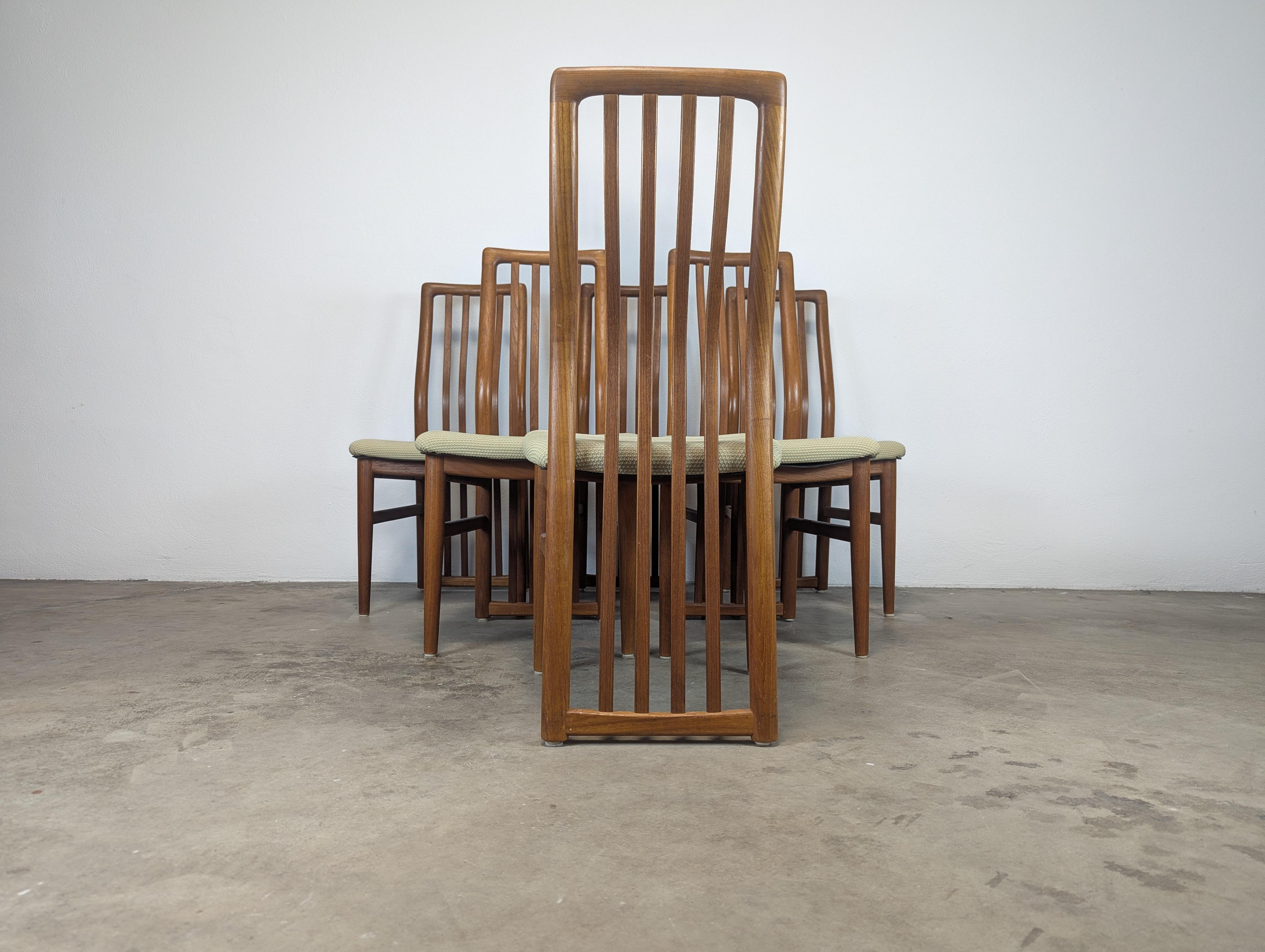 Sillas de comedor danesas de teca modernas de mediados de siglo de Schou Andersen, c1960 en venta 1