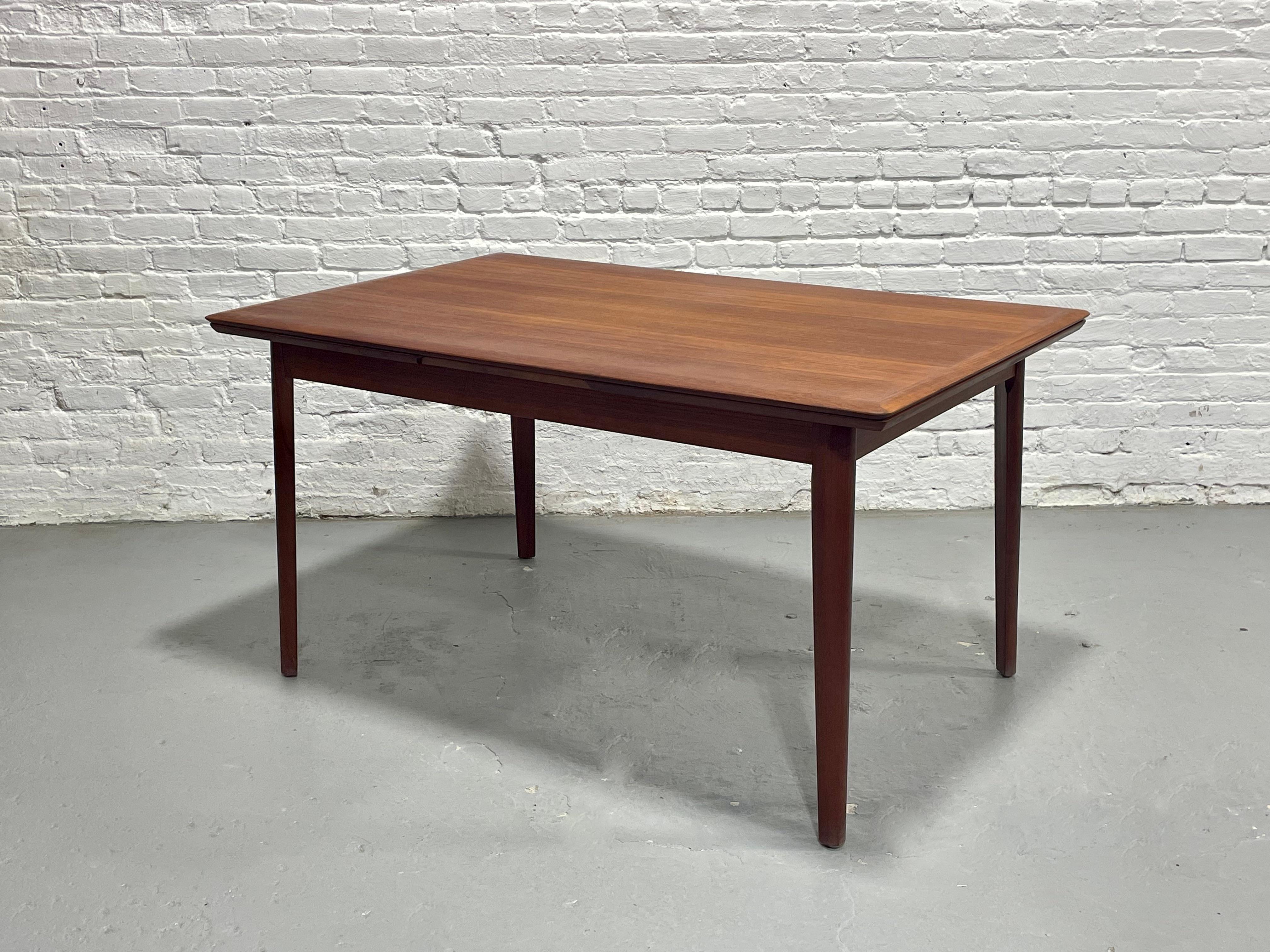 DANISH Mid Century Modern Teak DINING TABLE, Hidden Leaves, c. 1960’s For Sale 1