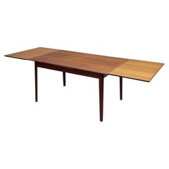 DANISH Mid Century Modern Teak DINING TABLE, Hidden Leaves, c. 1960’s