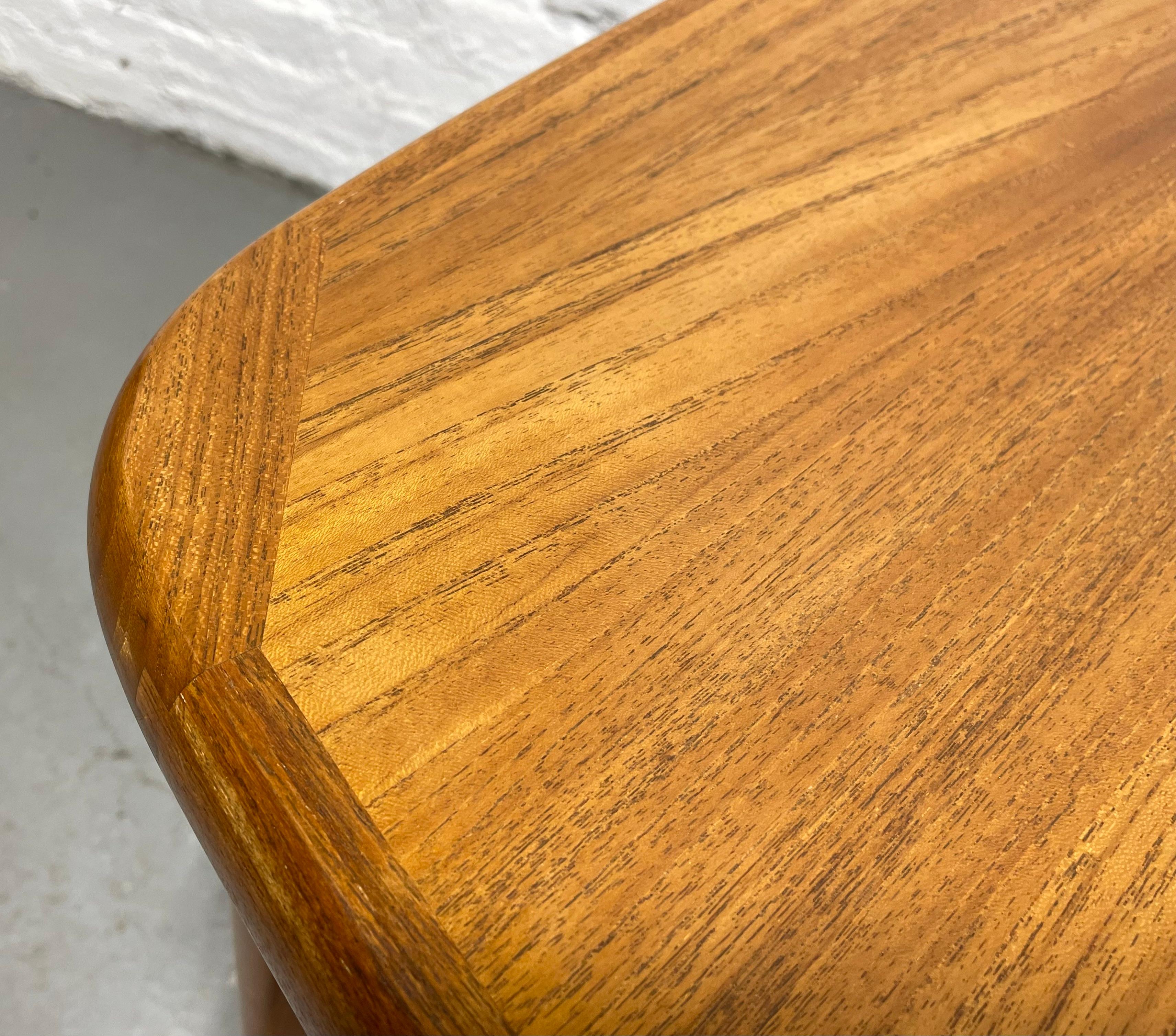 DANISH Mid Century MODERN Teak DINING Table, Made in Denmark, c. 1960's 2
