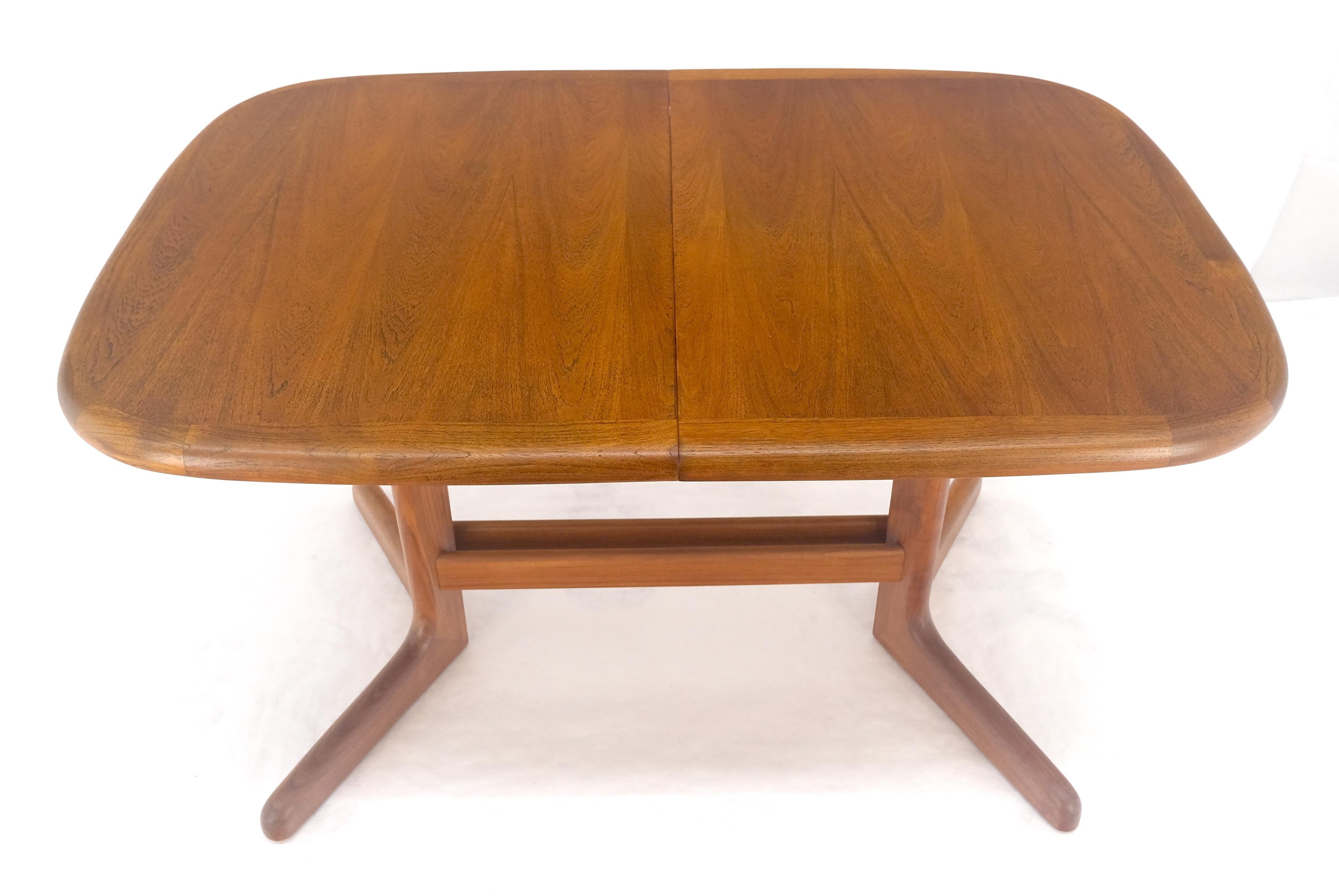Danish Mid Century Modern Teak Dining Table w/ 18