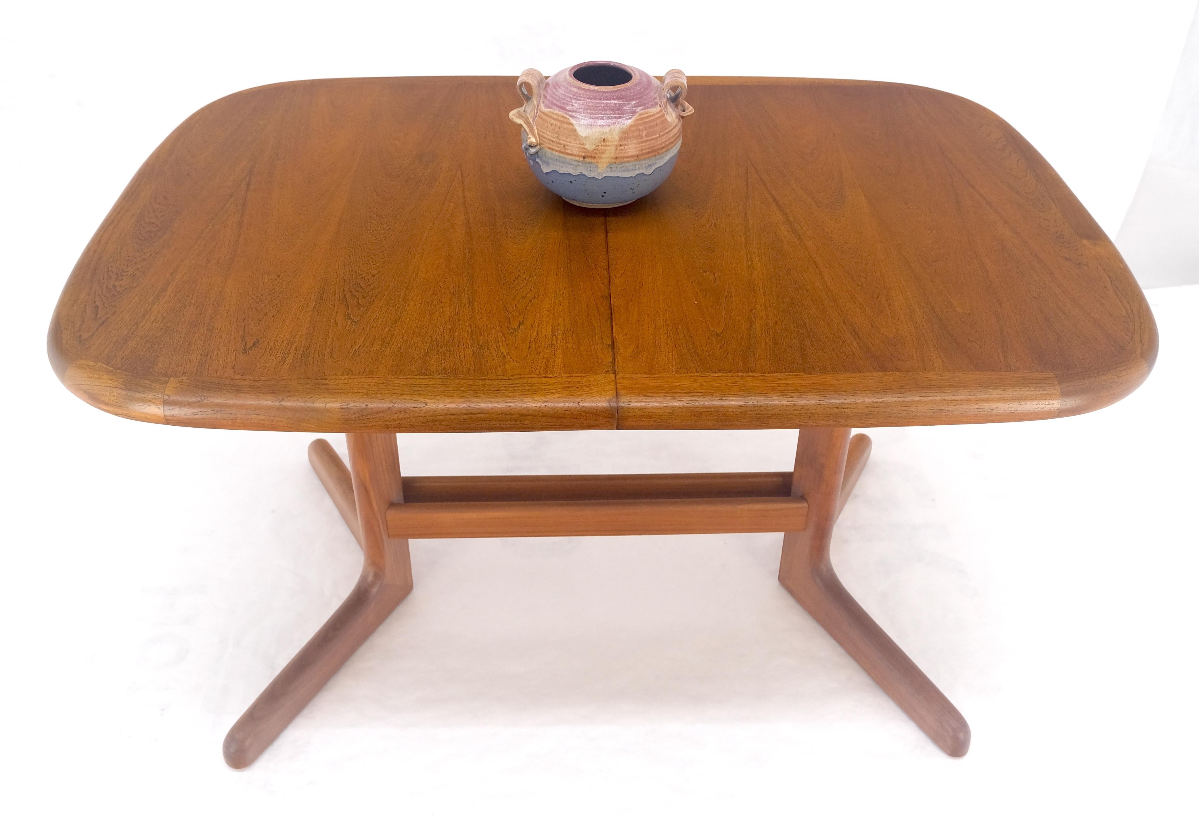 Danish Mid Century Modern Teak Dining Table w/ 18