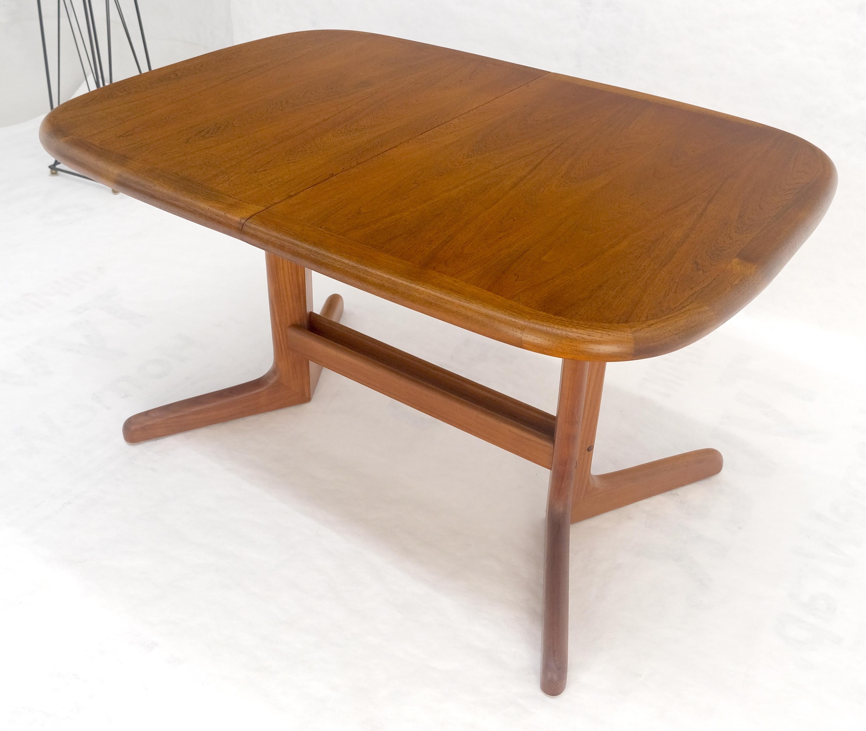 Danish Mid Century Modern Teak Dining Table w/ 18