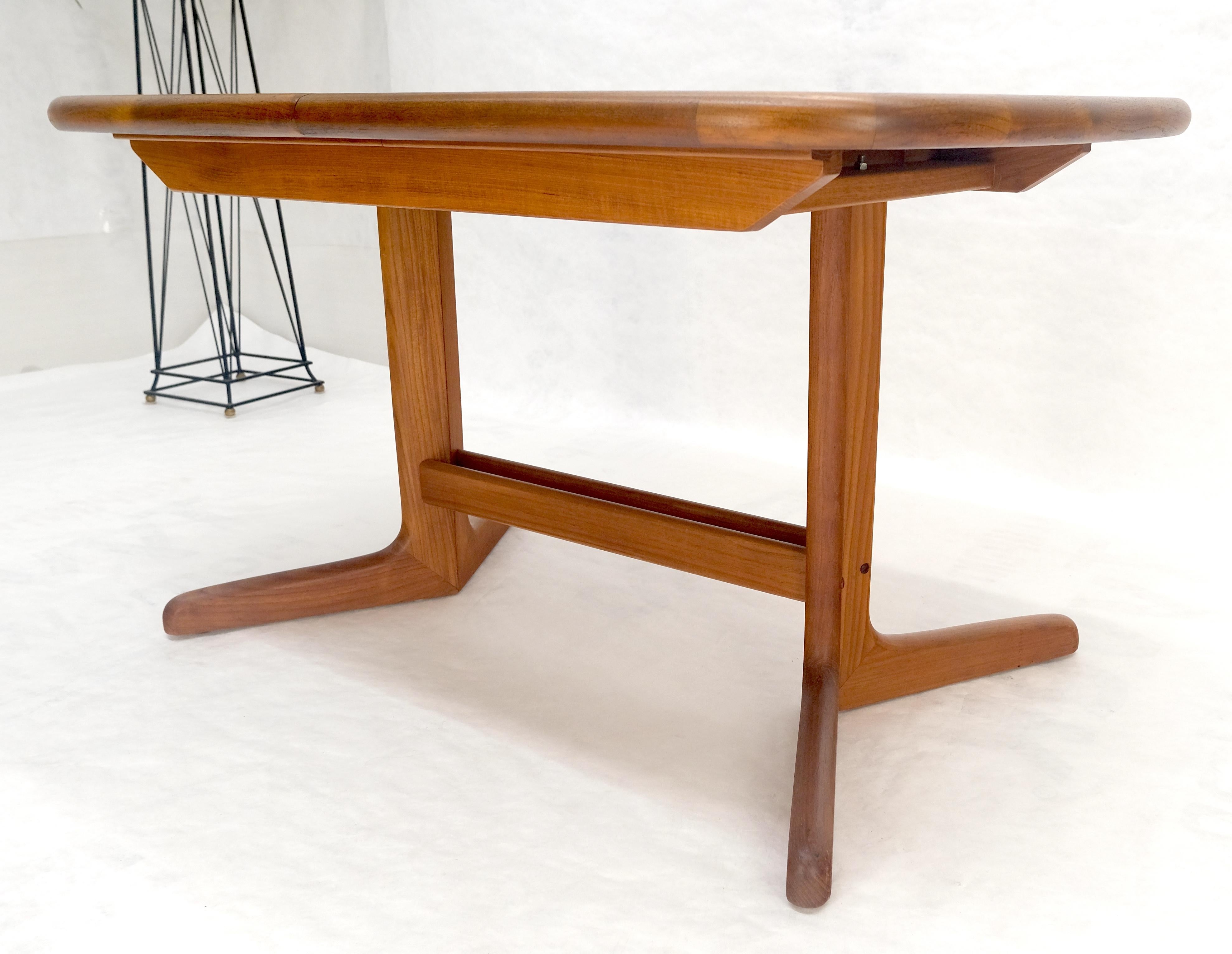 Danish Mid Century Modern Teak Dining Table w/ 18